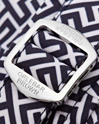 Bulldog - Mens Skydiver/Cloud Mid-Length Swim Shorts Buckle Detail View