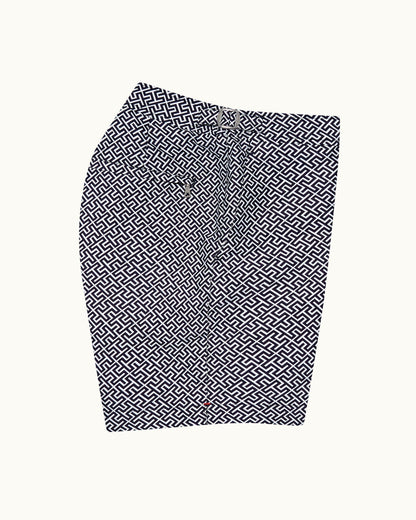 Bulldog - Mens Skydiver/Cloud Mid-Length Swim Shorts Side View