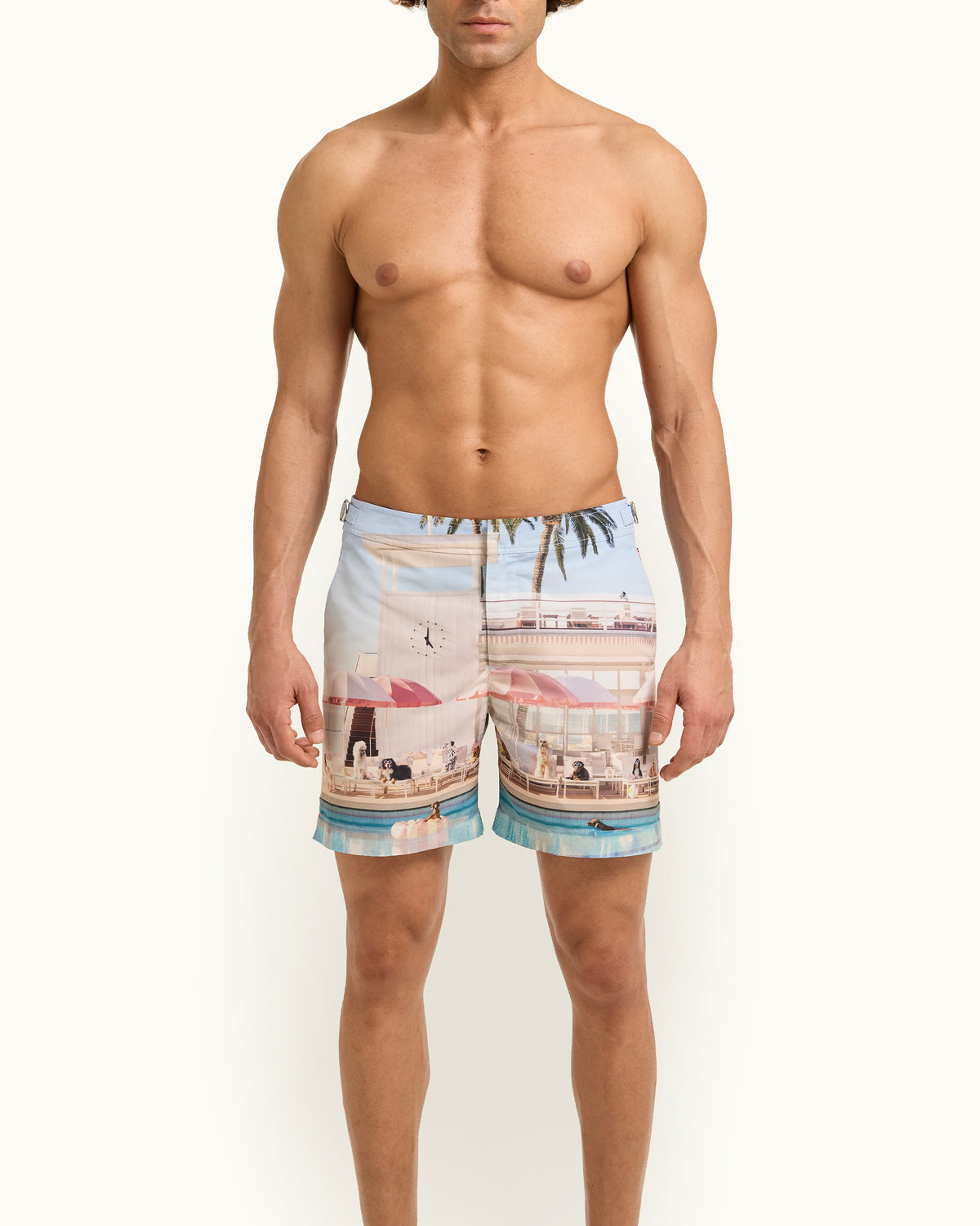 ASOS DESIGN - Pantaloncini da bagno taglio corto in seersucker marrone ASOS DESIGN - Pantaloncini da bagno taglio corto in seersucker marrone