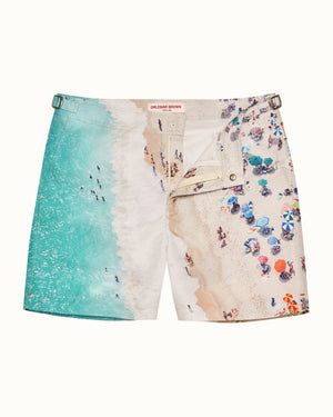 Bulldog - Gray Malin East Hampton Mid-Length Swim Shorts Woven In France 