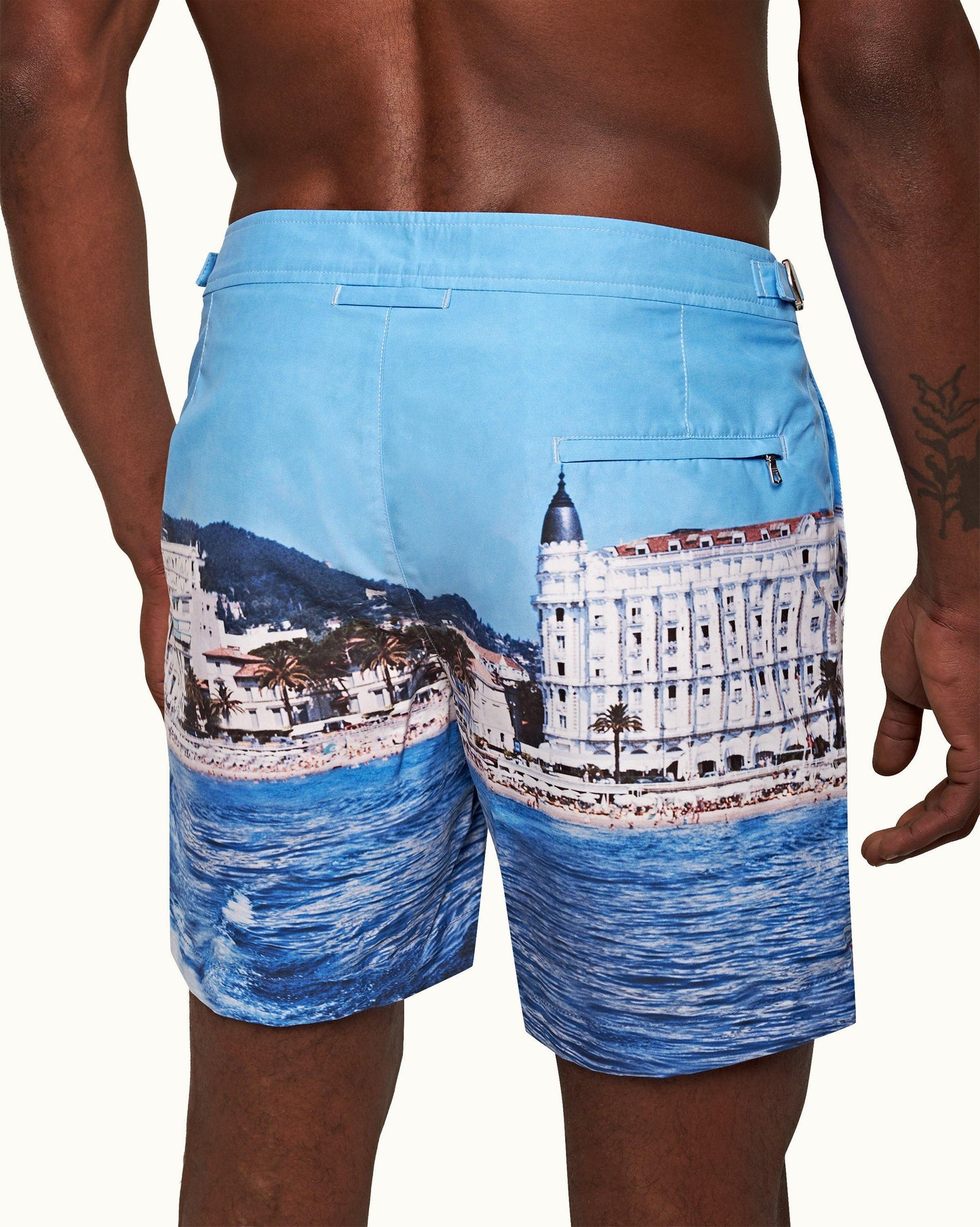 Bulldog - Mens We Cannes Ski Mid-Length Swim Shorts Detail 1 View