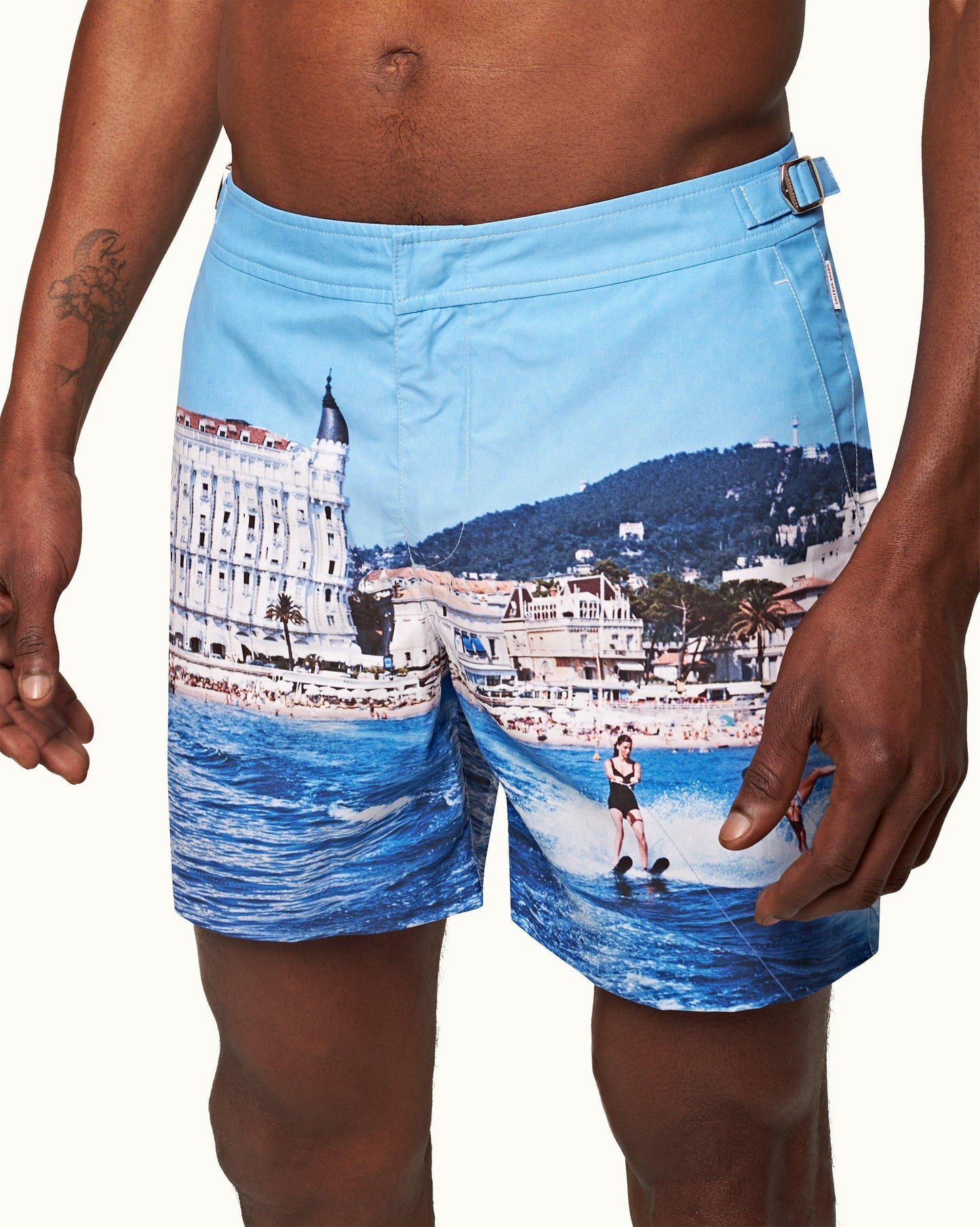 Bulldog - Mens We Cannes Ski Mid-Length Swim Shorts Detail View