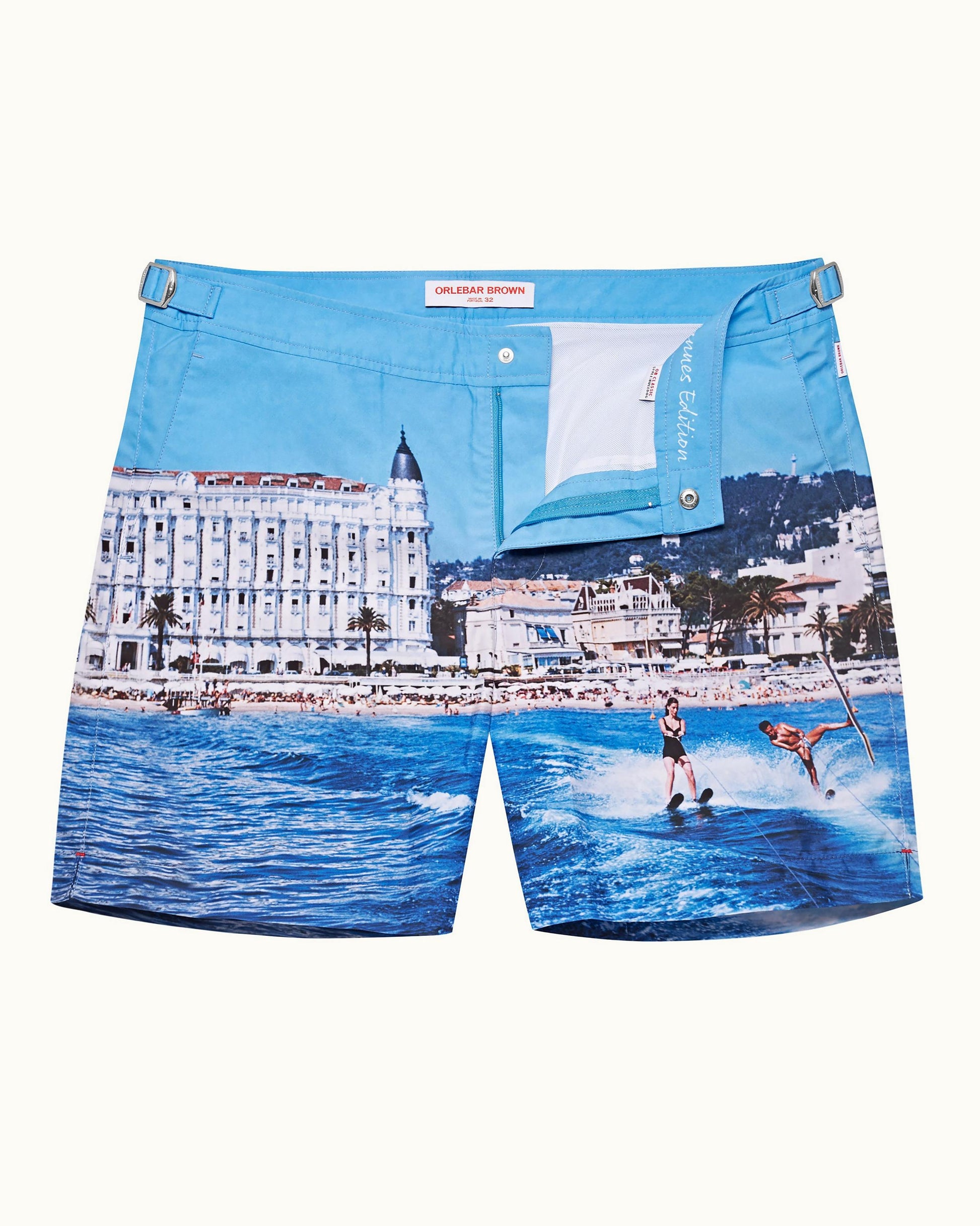 Bulldog - Mens We Cannes Ski Mid-Length Swim Shorts Front View