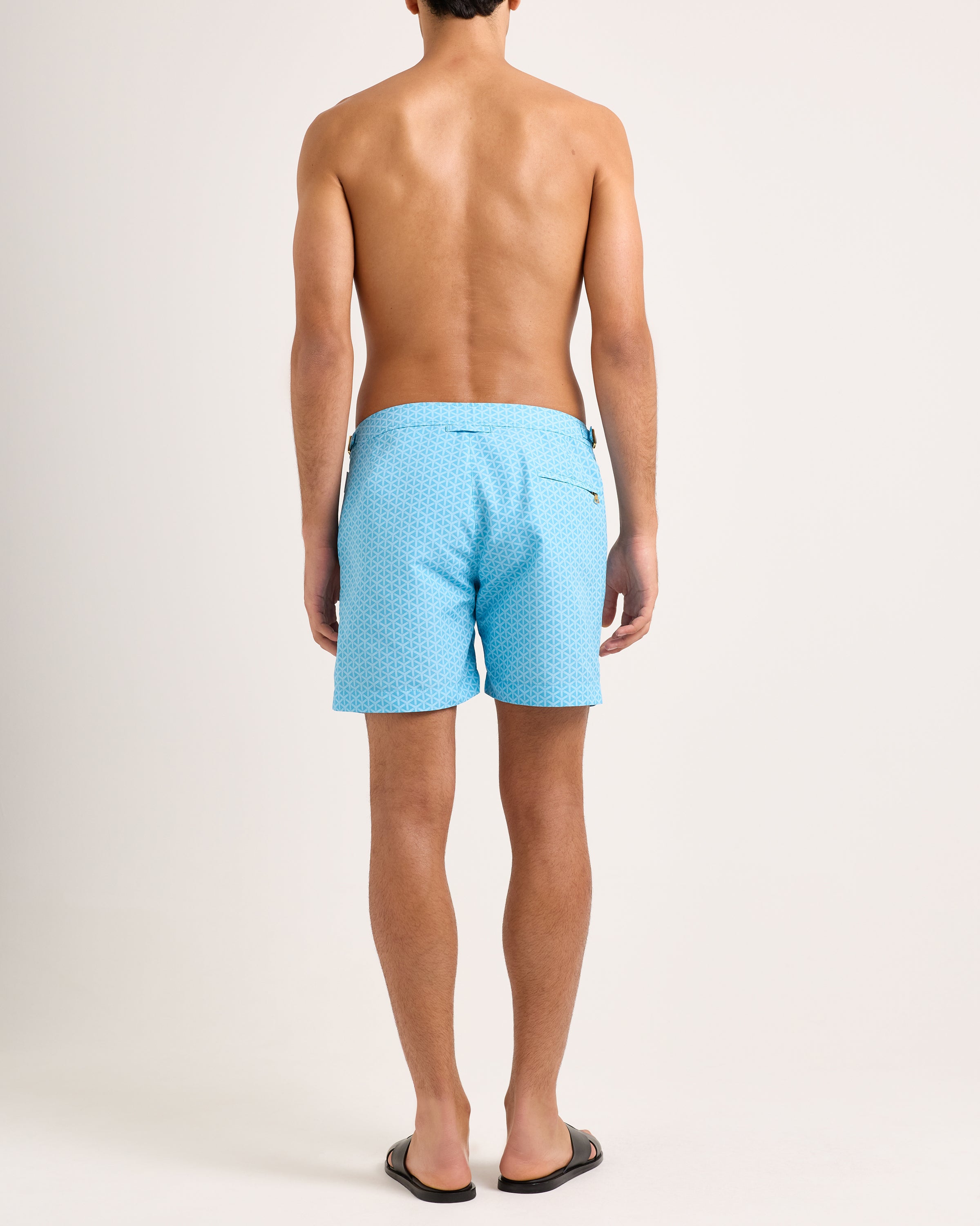 Orlebar Brown And Automobili Lamborghini | Geometric Print Mid