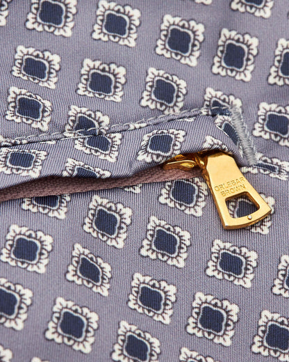 Bulldog - Taro Solmio Print Mid-Length Swim Shorts Detail Zip