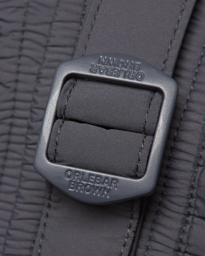 Bulldog Sport - Mens Mid-Length Swim Shorts In Piranha Grey Buckle Detail View