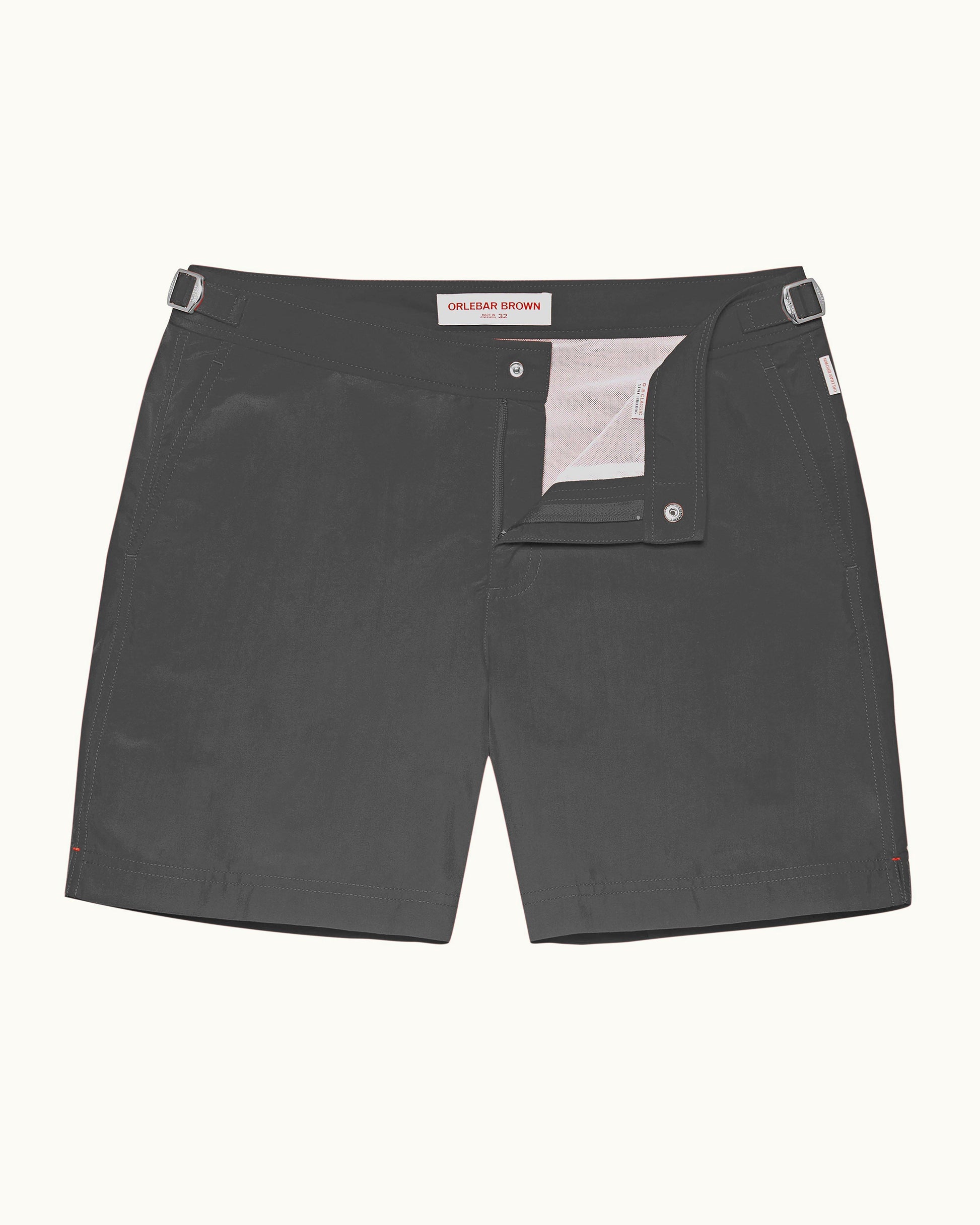 Orlebar Brown Bulldog Mid-Length Swim Short In Storm Grey