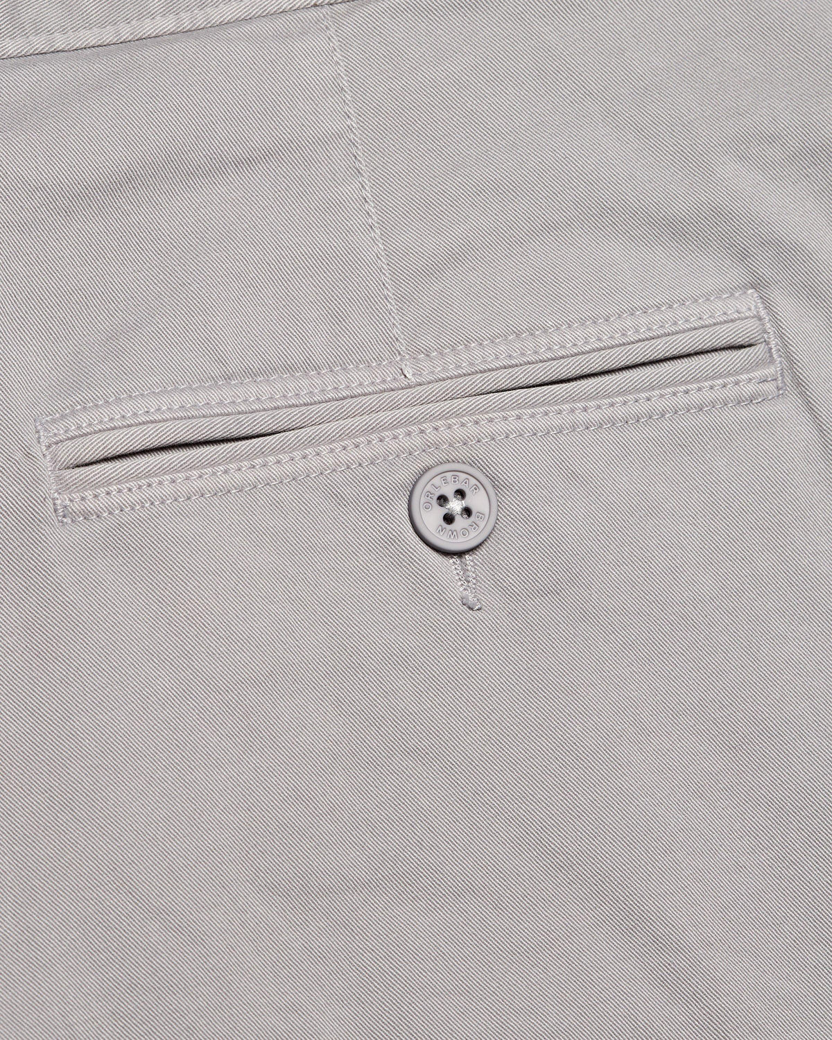 Bulldog Stretch-Cotton - Mens Powdered Slate Mid-Length Stretch-Cotton Shorts Detail View