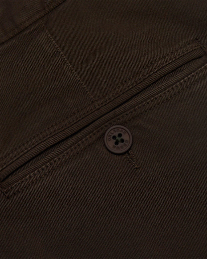 Bulldog Stretch-Cotton - Mens Truffle Mid-Length Stretch-Cotton Shorts Detail 3 View