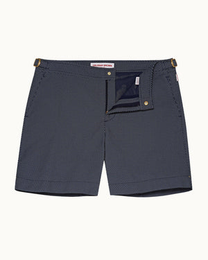Bulldog X - Mens Honeycomb Smarter Classic Swim Shorts Front View