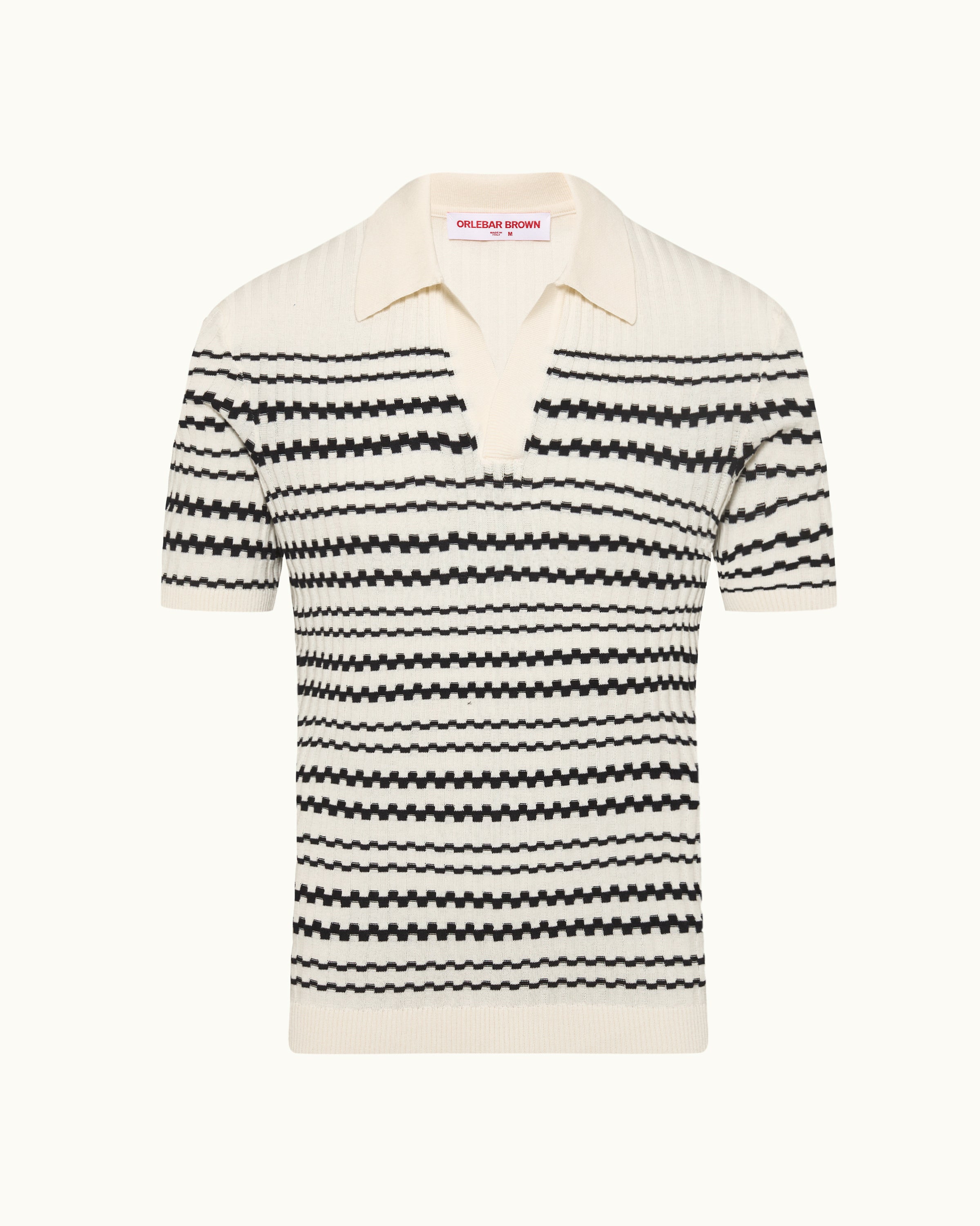 ORLEBAR BROWN ポロ Orlebar Brown | Men's Tailored Fit Mixed Texture Knit Polo Shirt