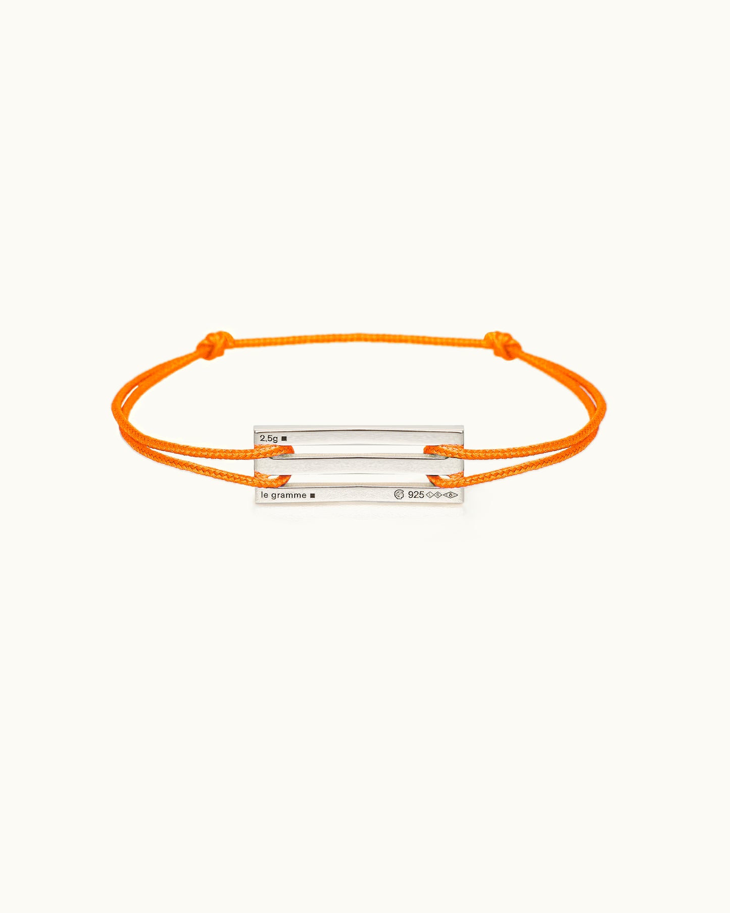 Nato - OB x le gramme Lacquered Orange Cord Bracelet le 2,5g Back