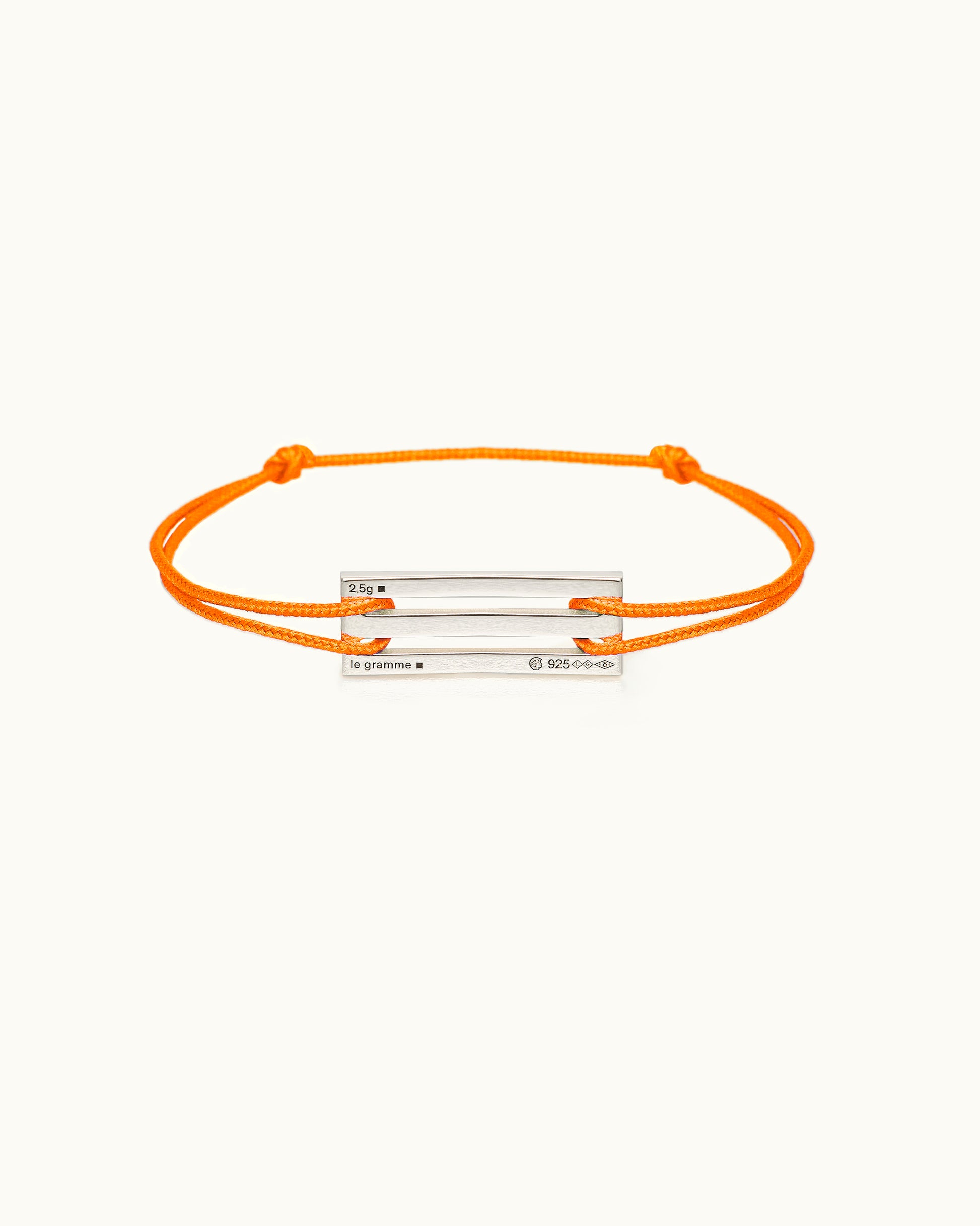Nato - OB x le gramme Lacquered Orange Cord Bracelet le 2,5g Back
