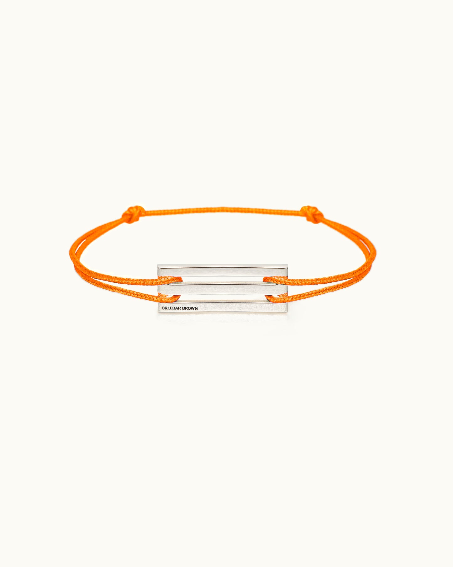 Nato - OB x le gramme Lacquered Orange Cord Bracelet le 2,5g Front