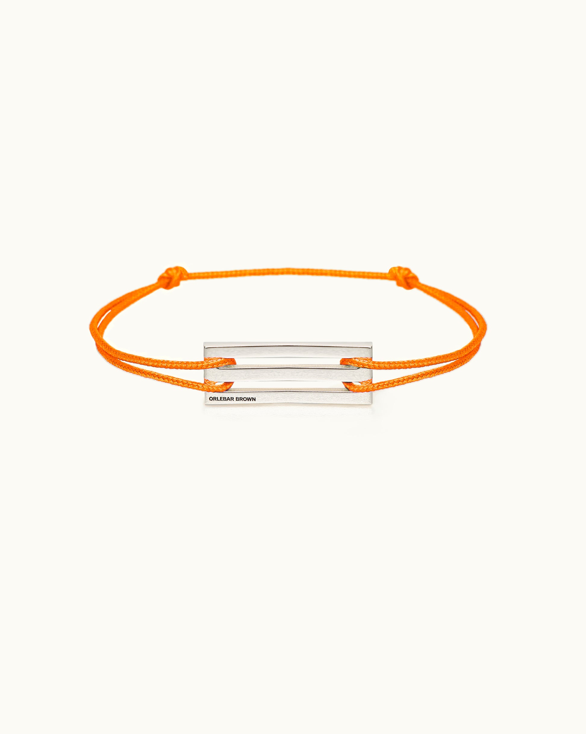 Nato - OB x le gramme Lacquered Orange Cord Bracelet le 2,5g Front