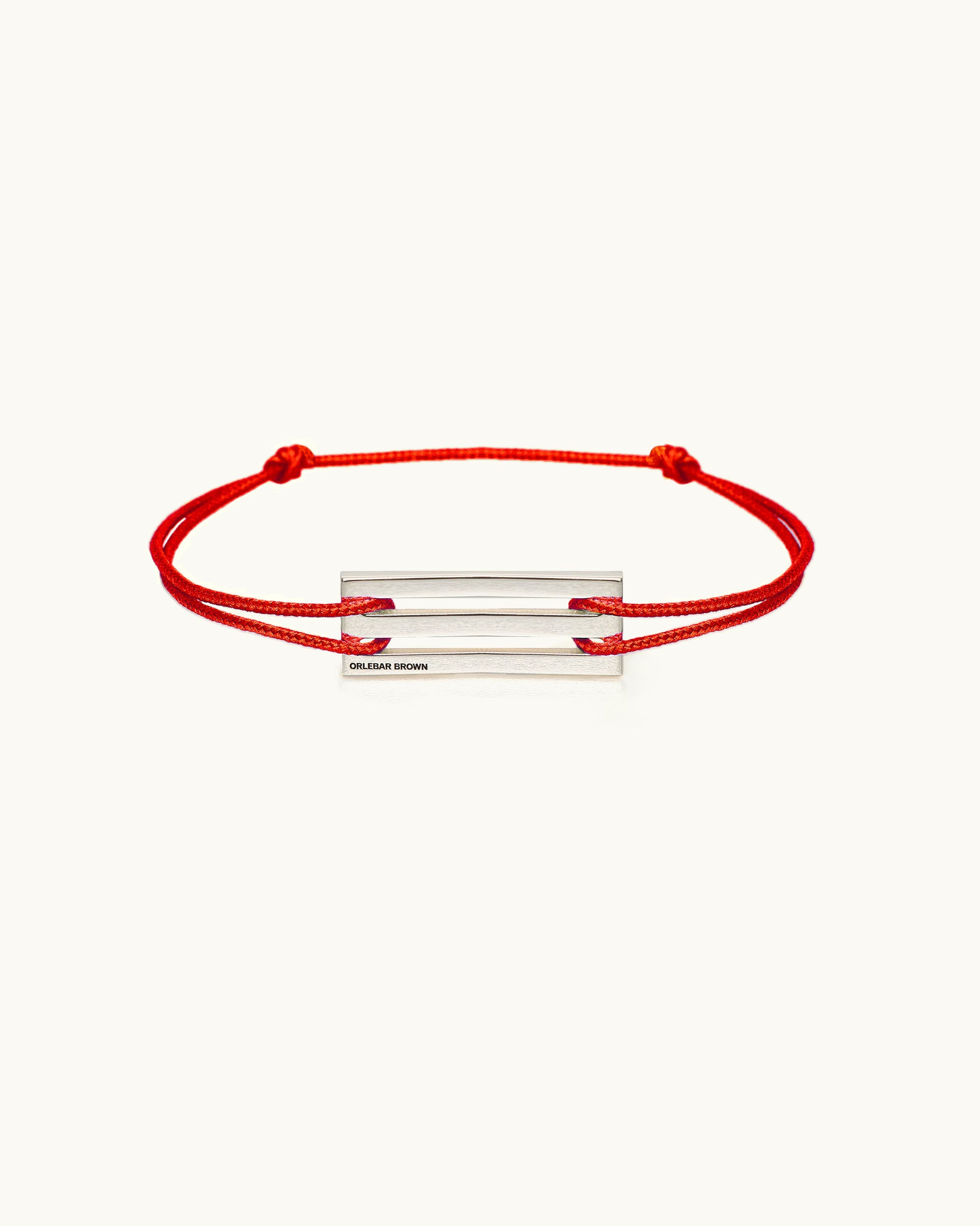 Nato - OB x le gramme Lacquered Red Cord Bracelet le 2,5g Front