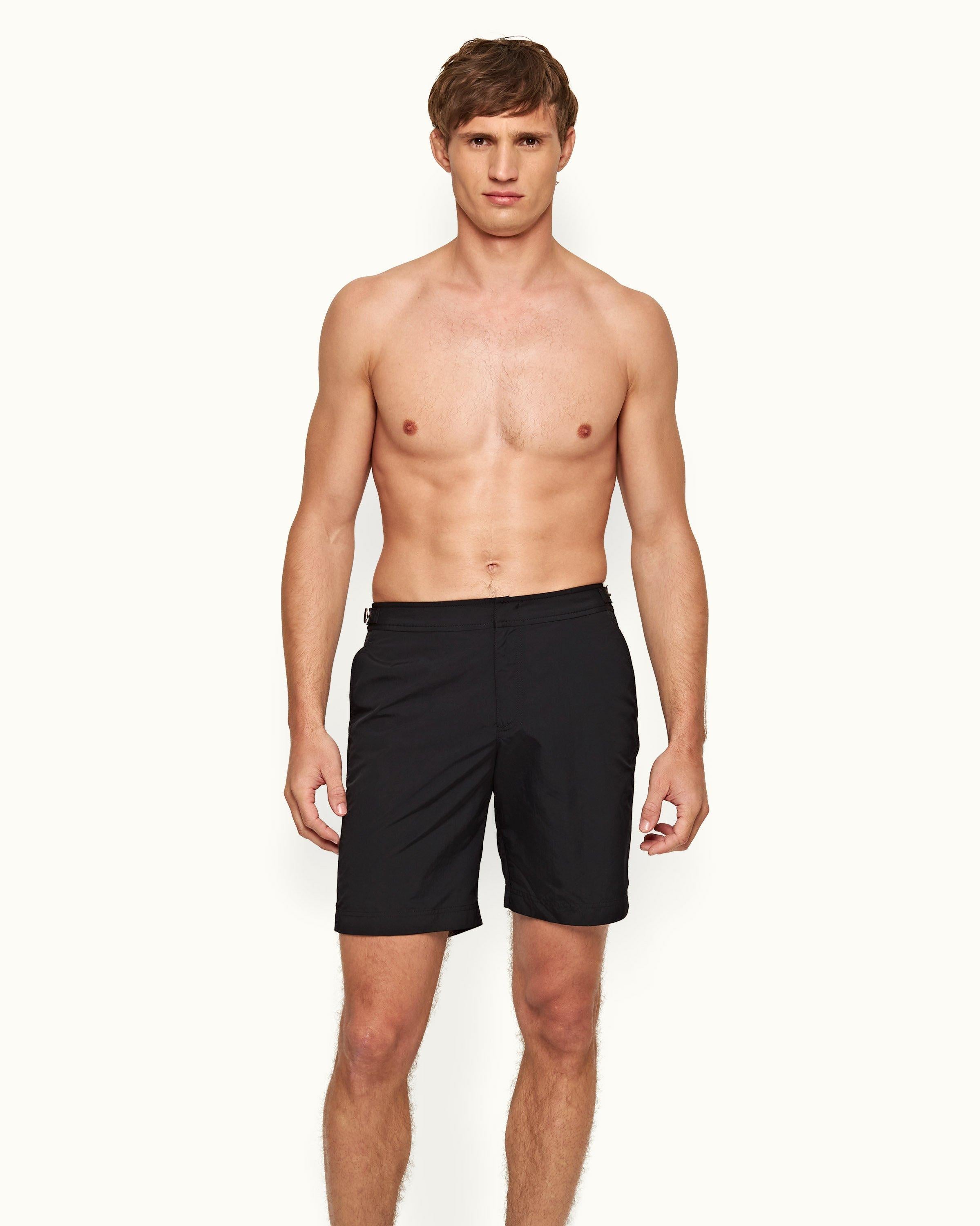 Dane Black Longest Length Swim Shorts Orlebar Brown ORLEBAR BROWN