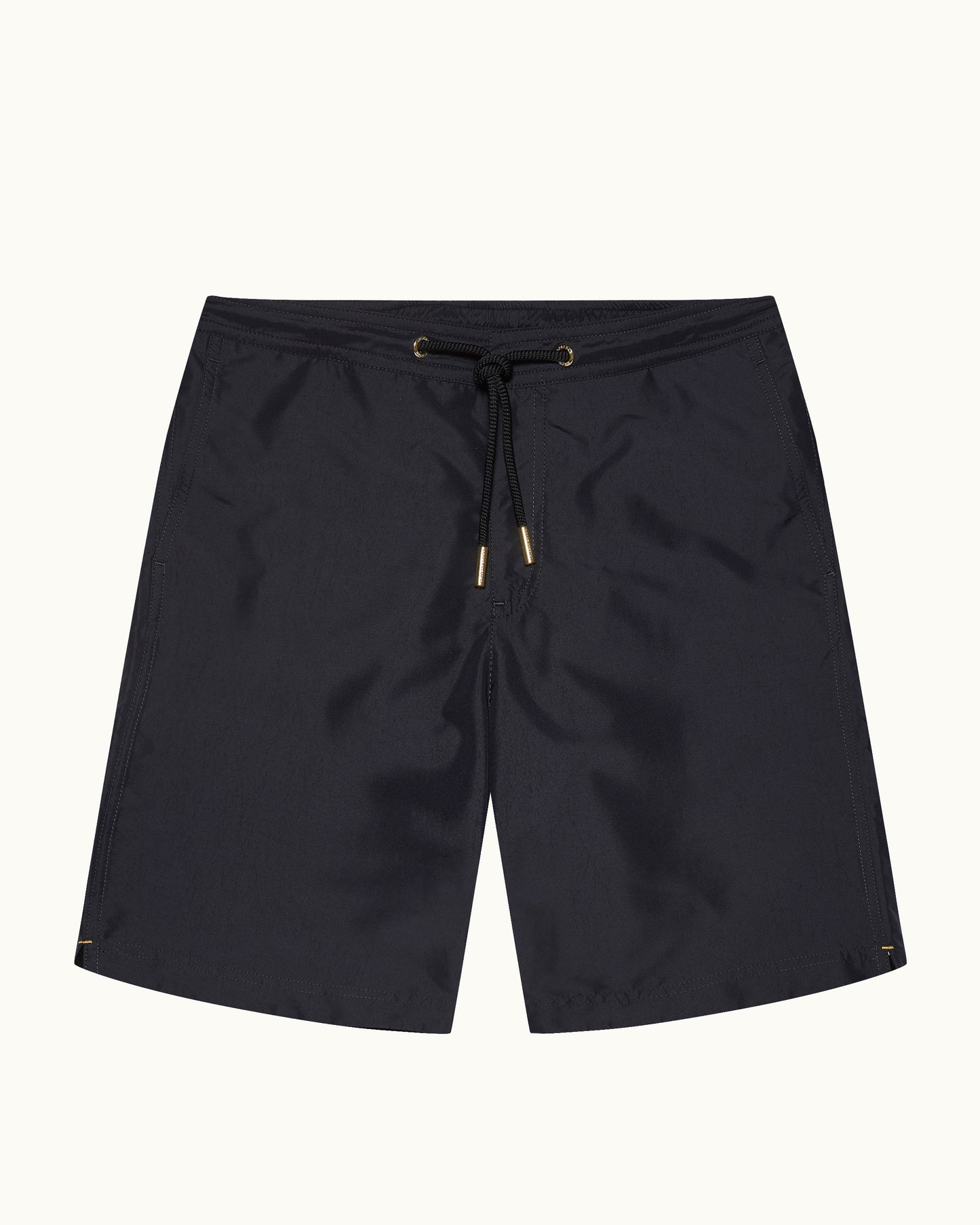 Dane Drawcord - Longest-Length Drawcord Swim Shorts In Night Iris Front View