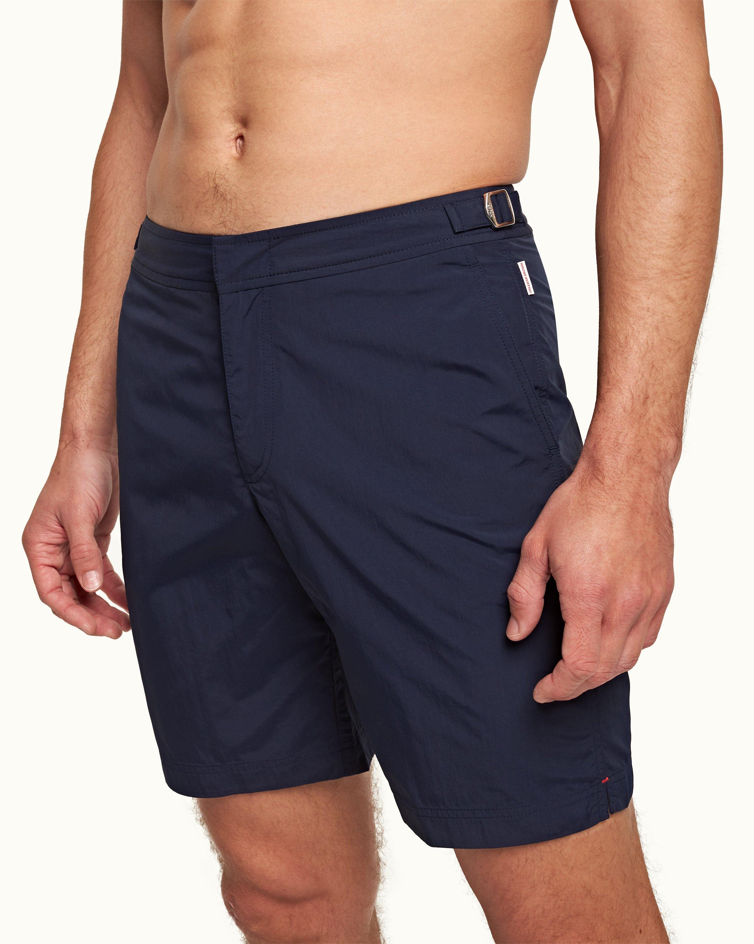 Mens navy swim shorts on sale