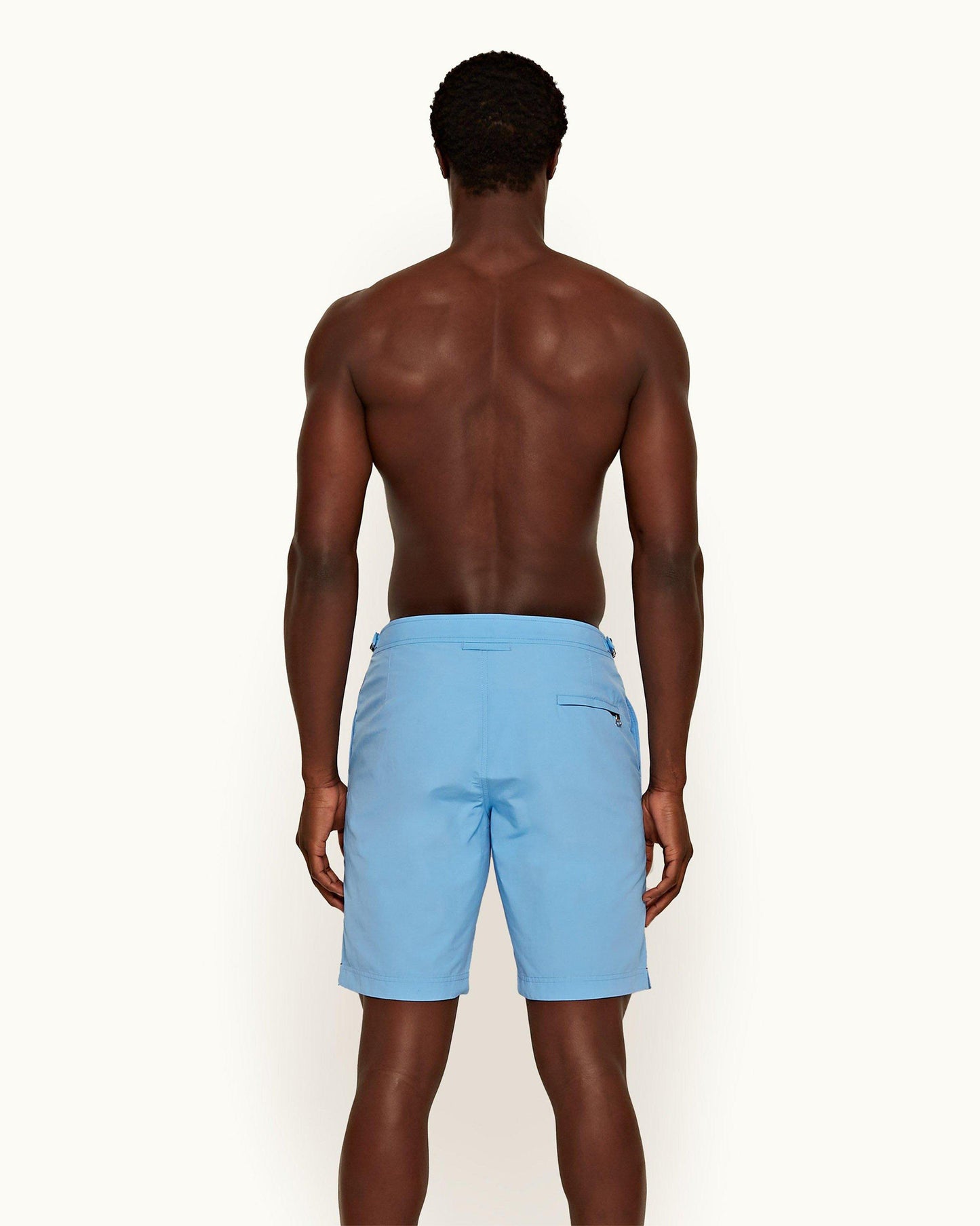 Dane - Mens Riviera Longest-Length Swim Shorts Back Model View