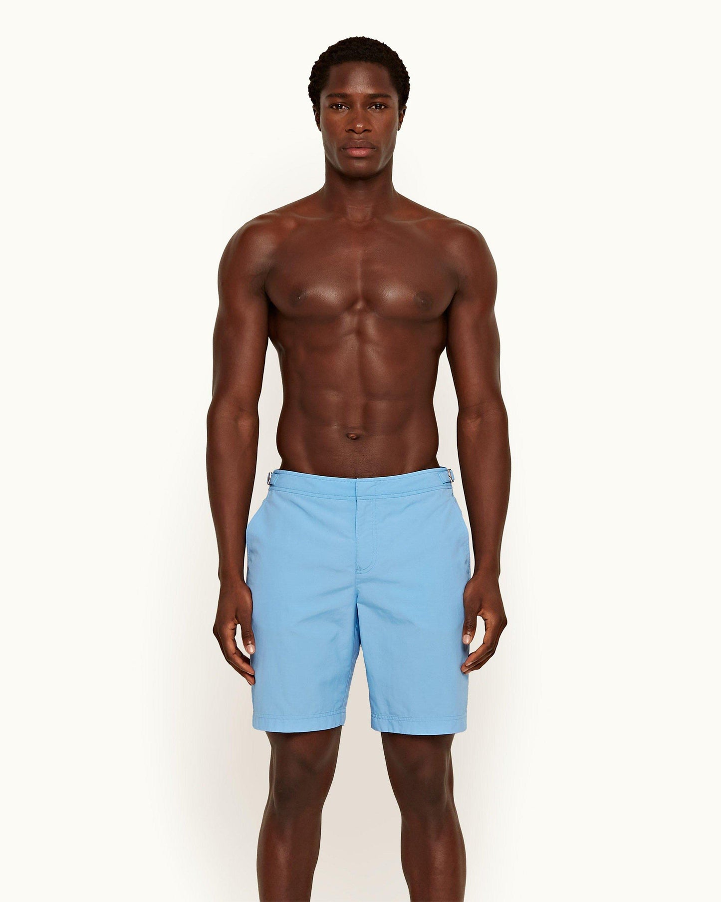 Dane - Mens Riviera Longest-Length Swim Shorts Front Model View