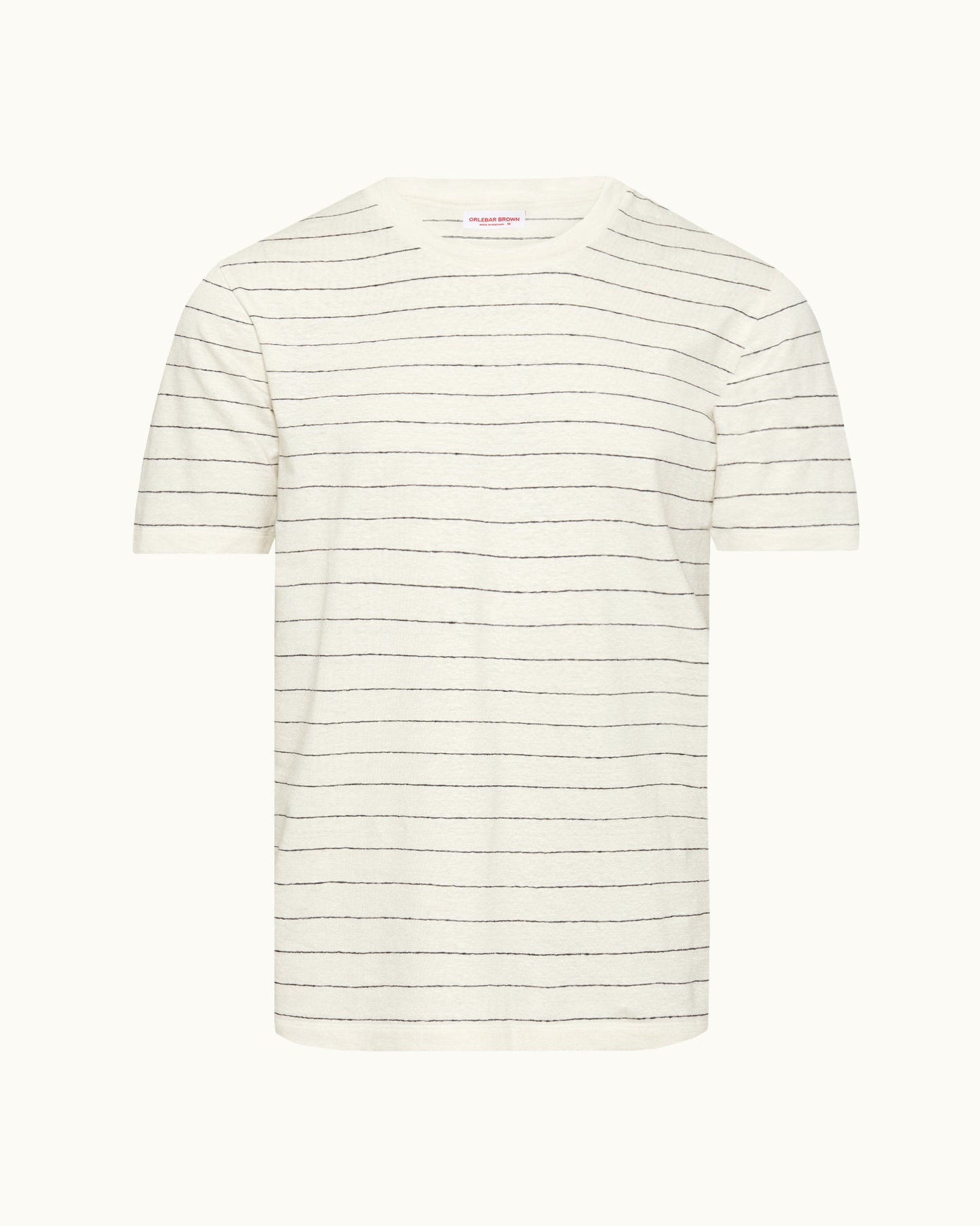 Striped t-shirt on a white background