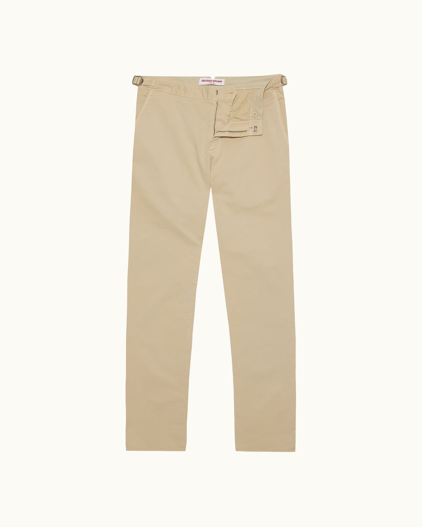 Beige pants on a white background