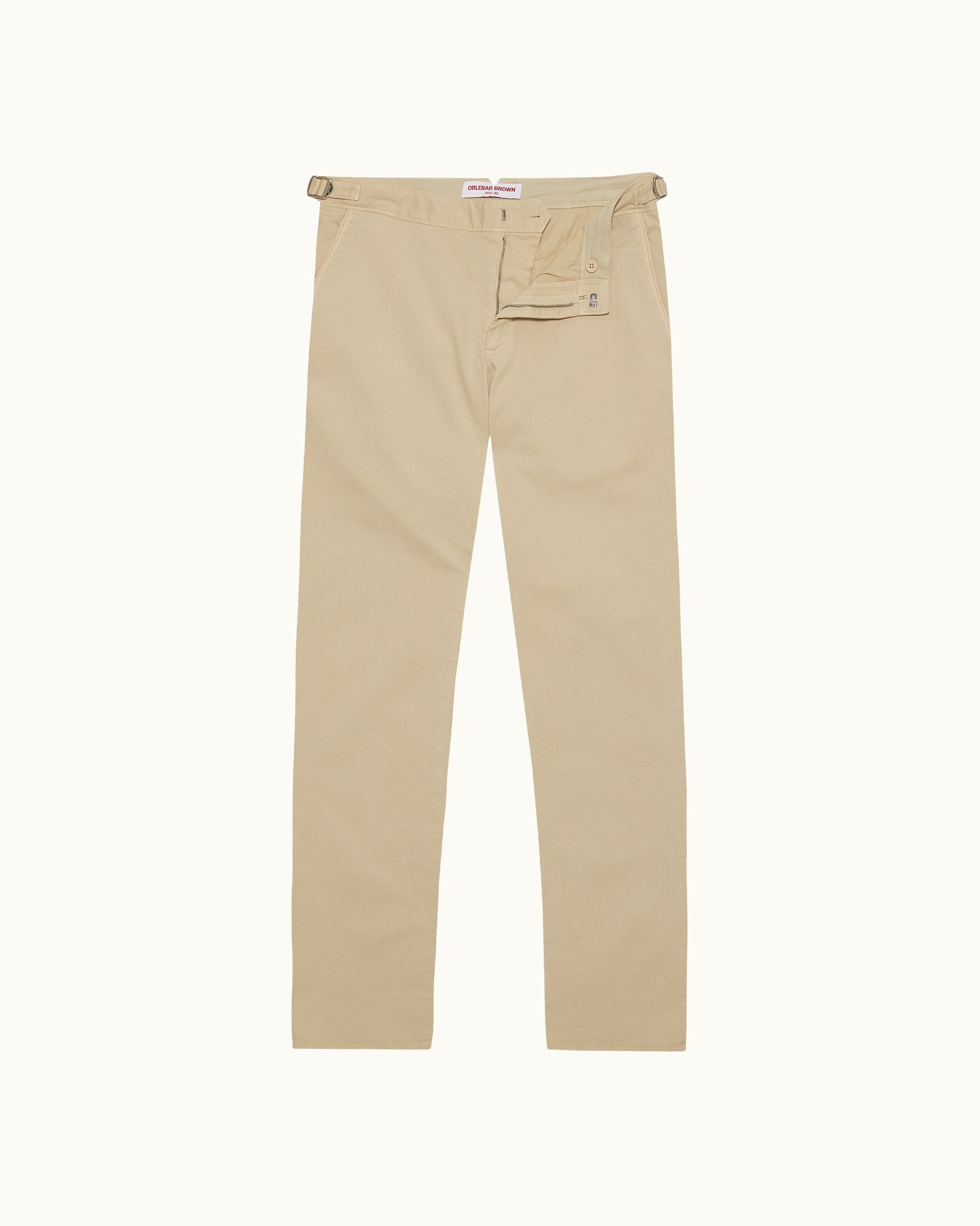 Beige pants on a white background