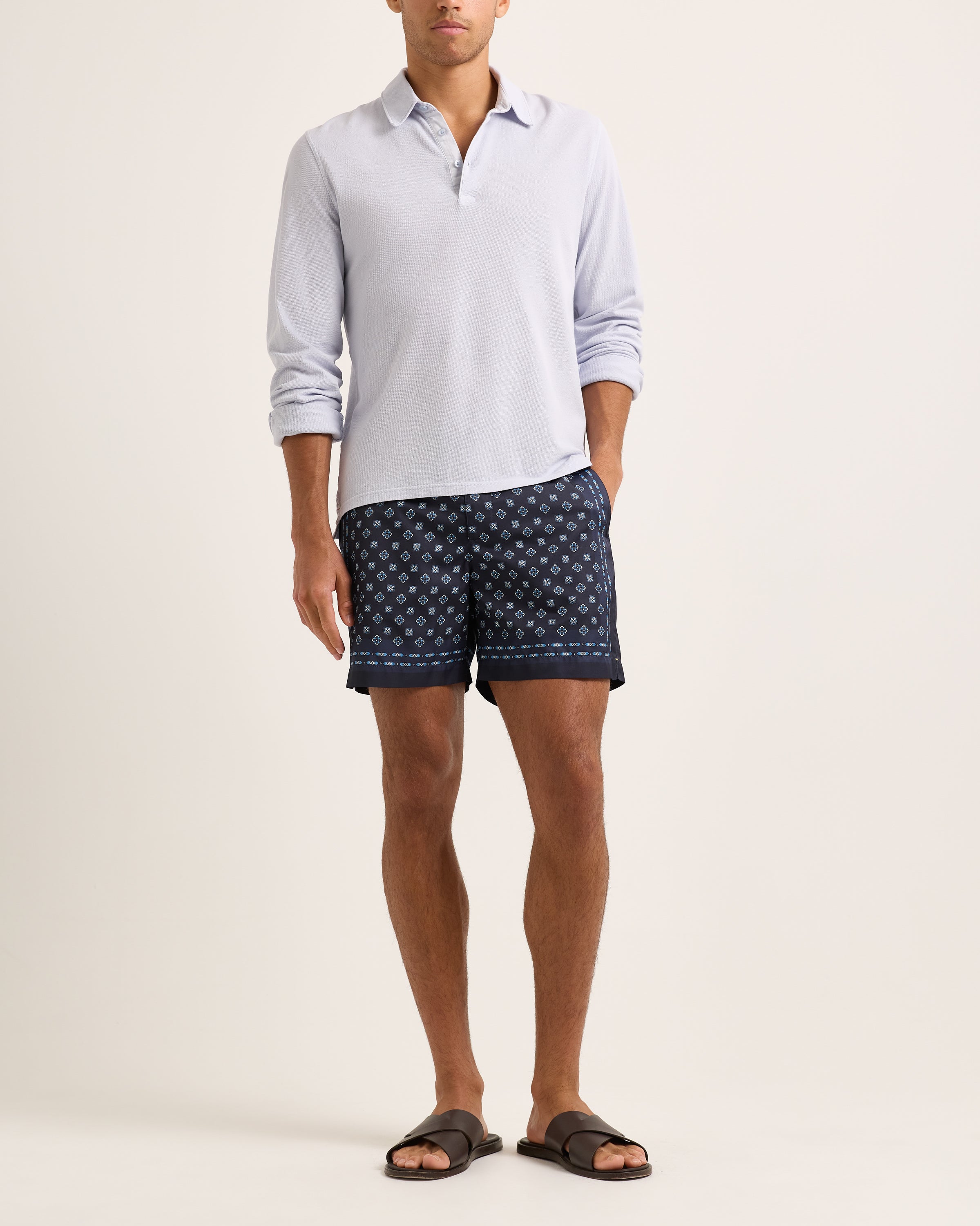 Orlebar Brown | Classic Fit Pique Jersey Polo Shirt In Surfside