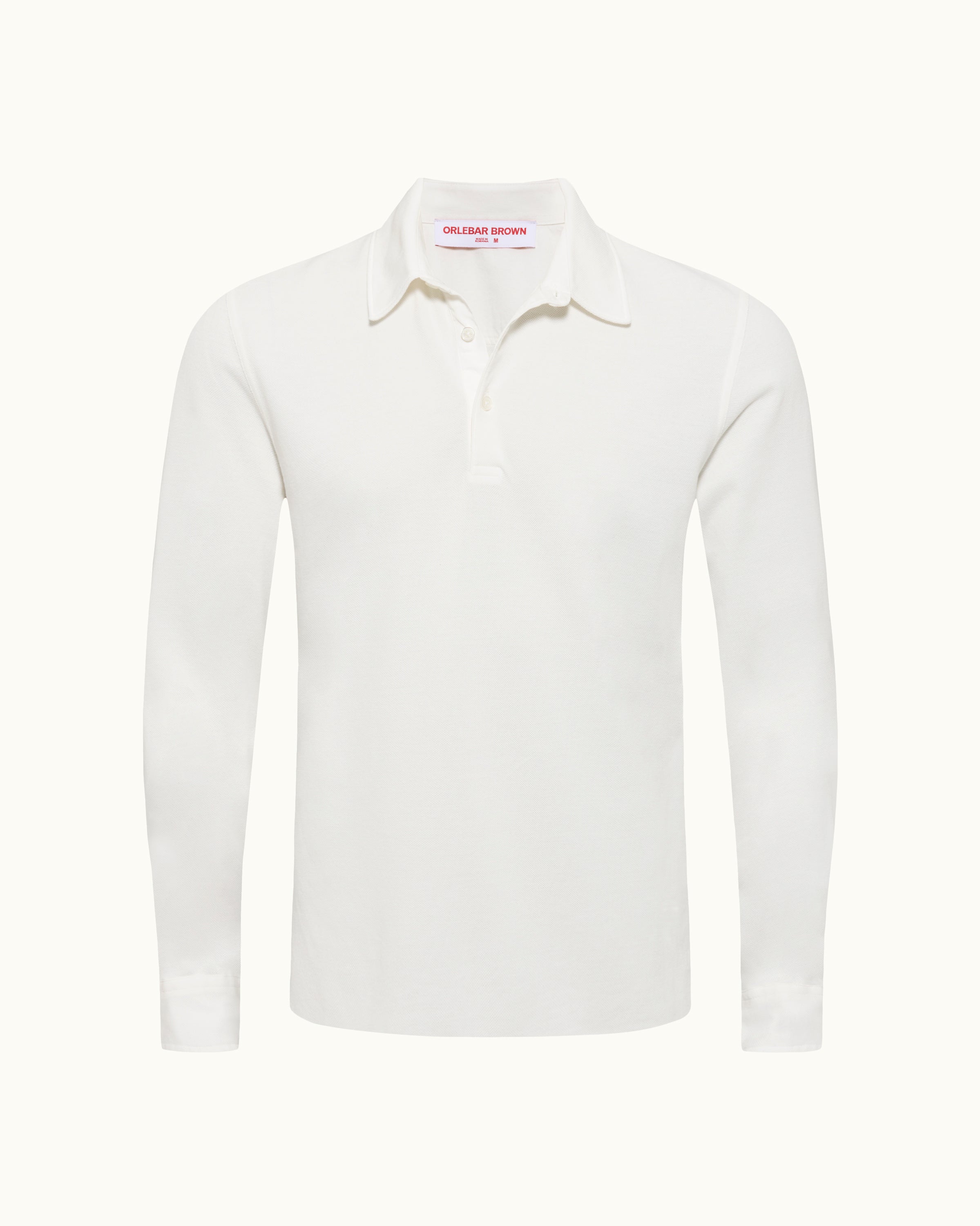 ORLEBAR BROWN ポロ Orlebar Brown | White Classic Fit Open Mesh Stitch Polo Shirt