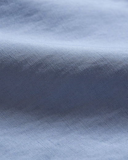 Garret - Tailored Fit, Italian Made, Two-Button Unstructured Blazer in Springfield Blue Detail Zip