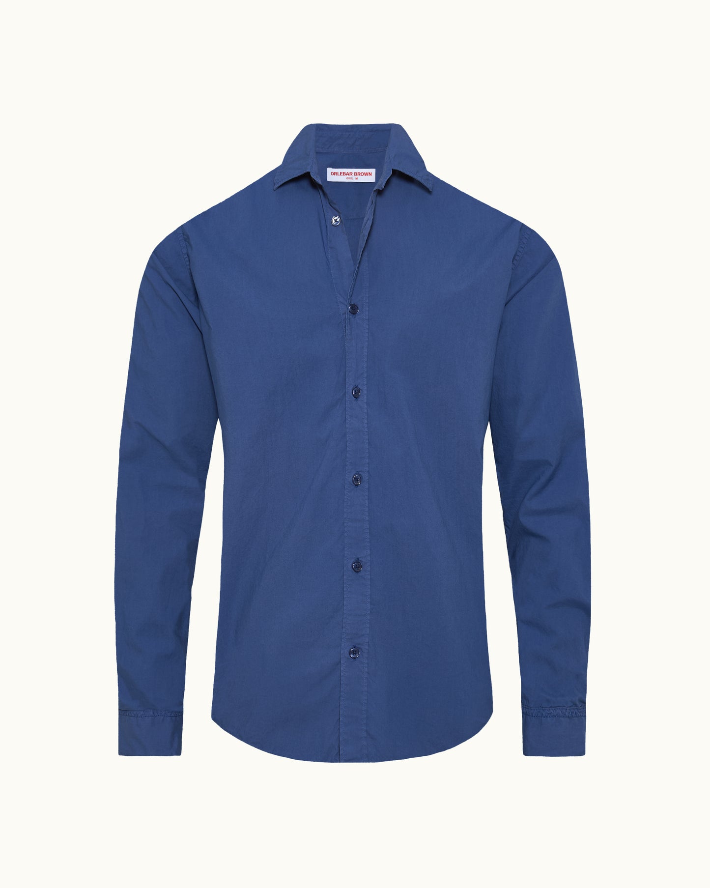 Blue shirt on a white background