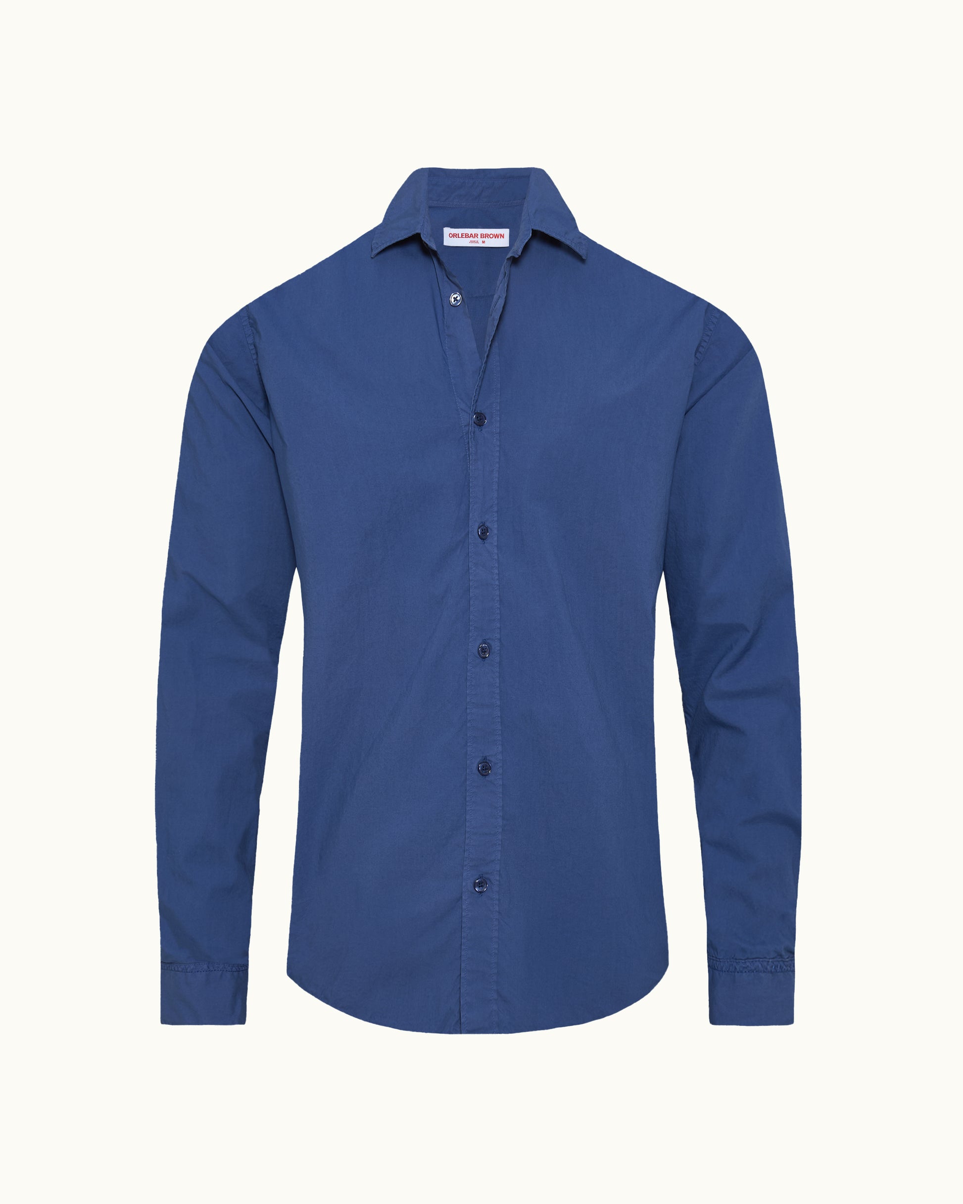 Blue shirt on a white background