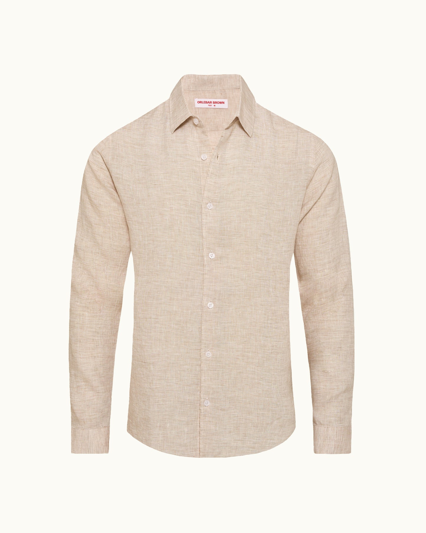 Beige shirt on a white background