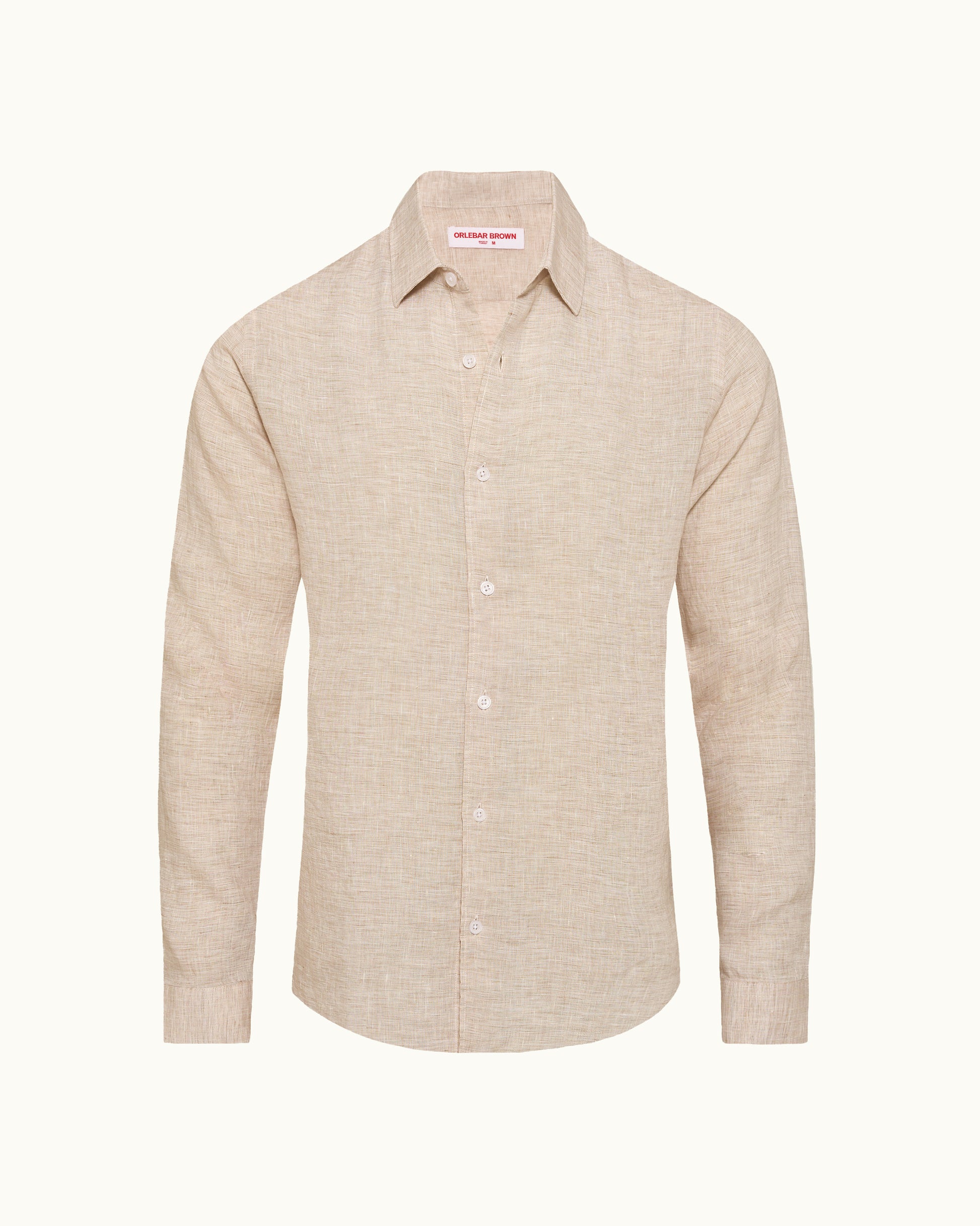 Beige shirt on a white background