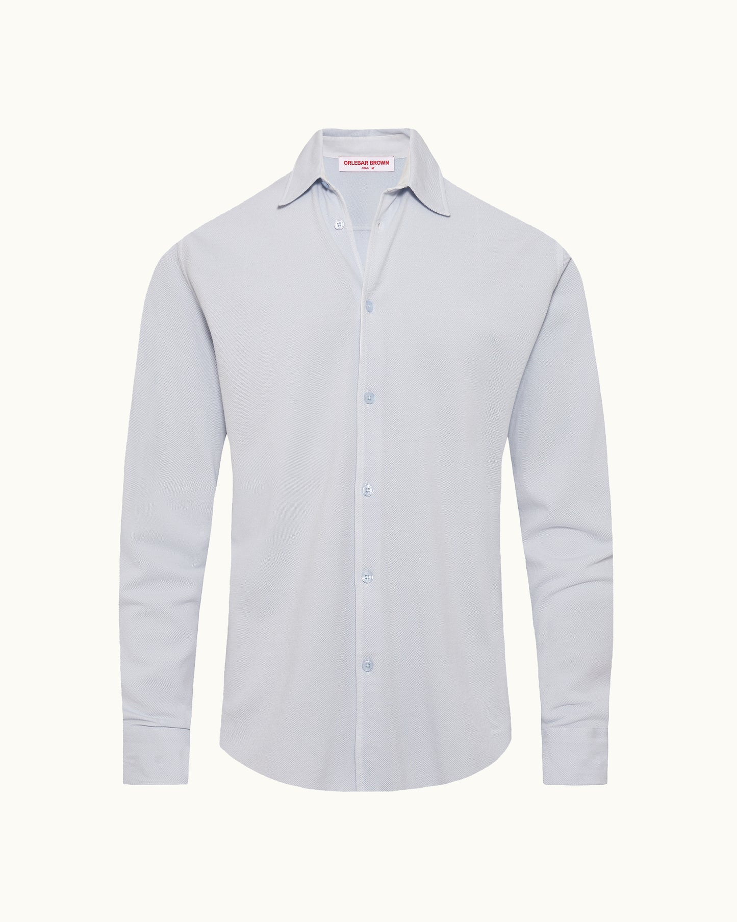 
Light blue shirt on a white background