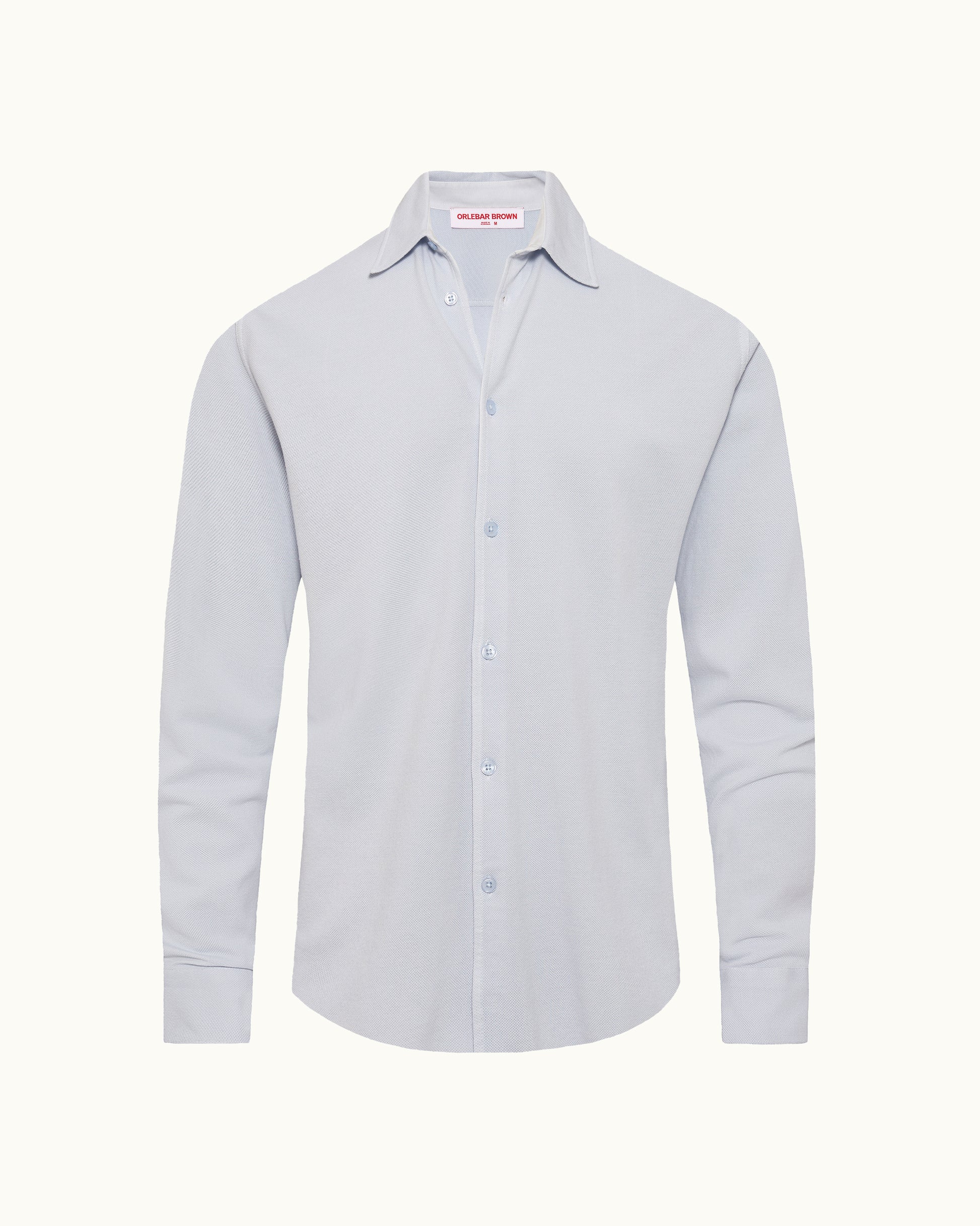 
Light blue shirt on a white background