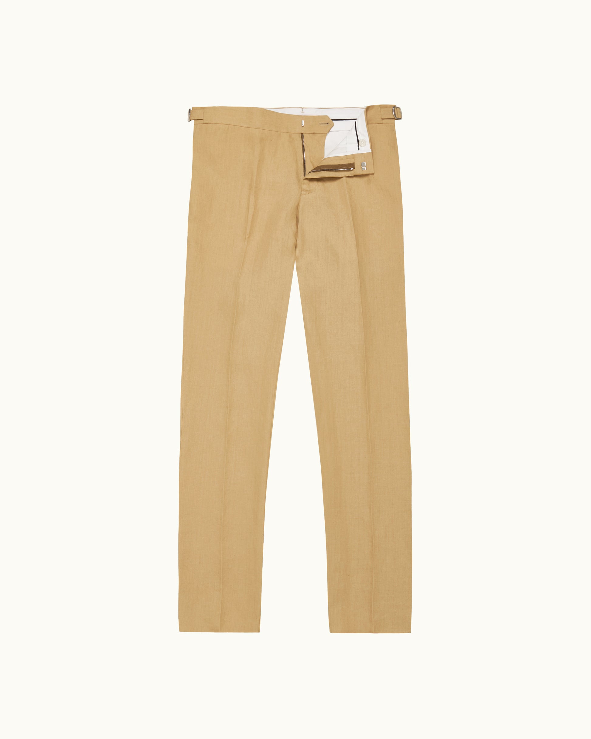 Beige pants on a white background