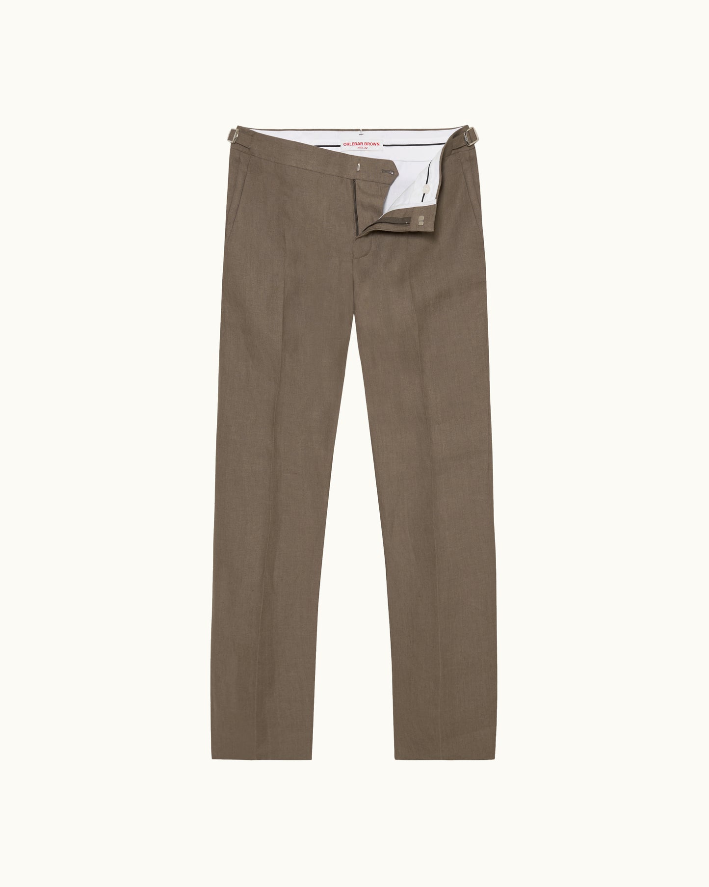 Brown pants on a white background