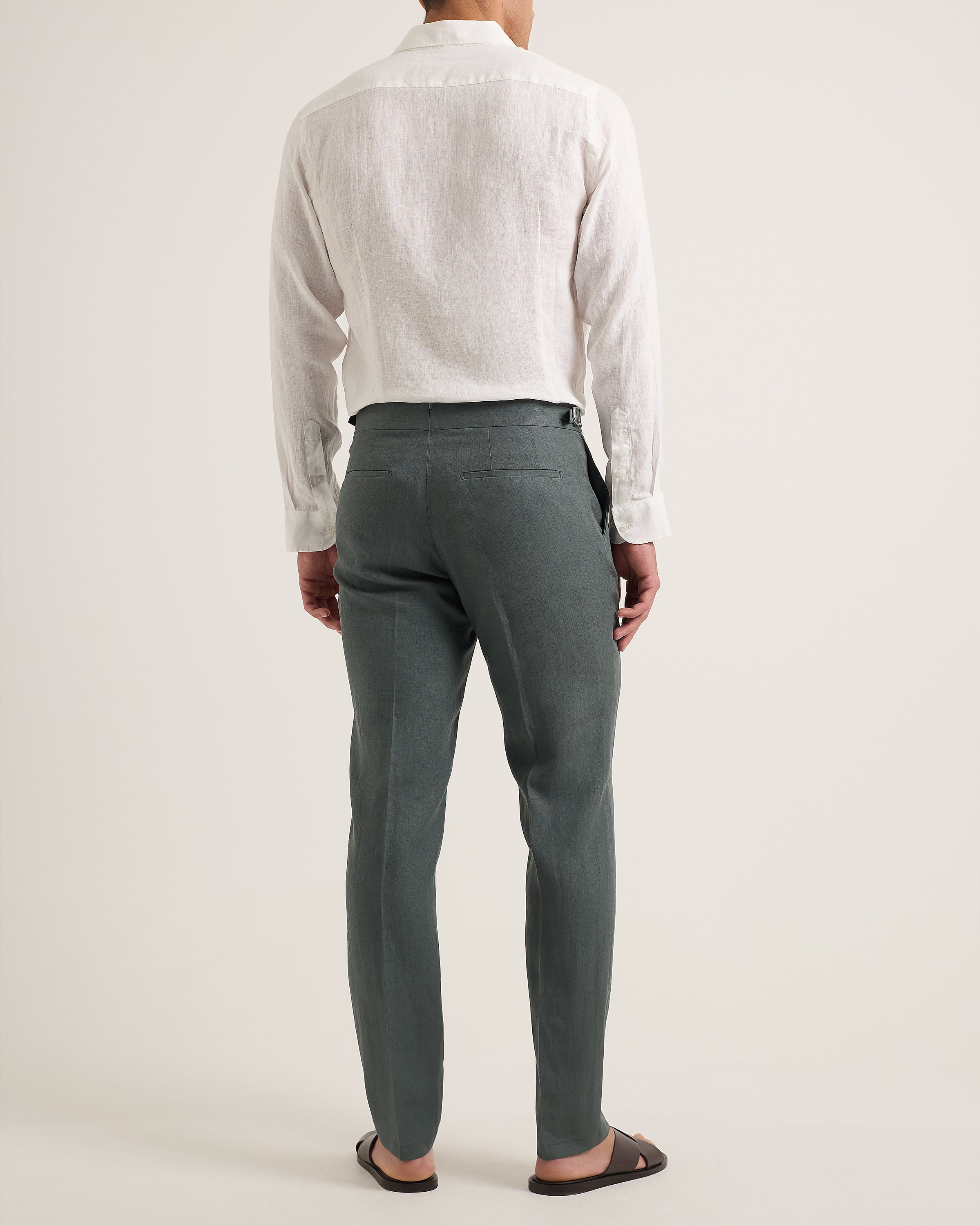 Orlebar Brown | White Classic Collar Linen Shirt – ORLEBAR BROWN