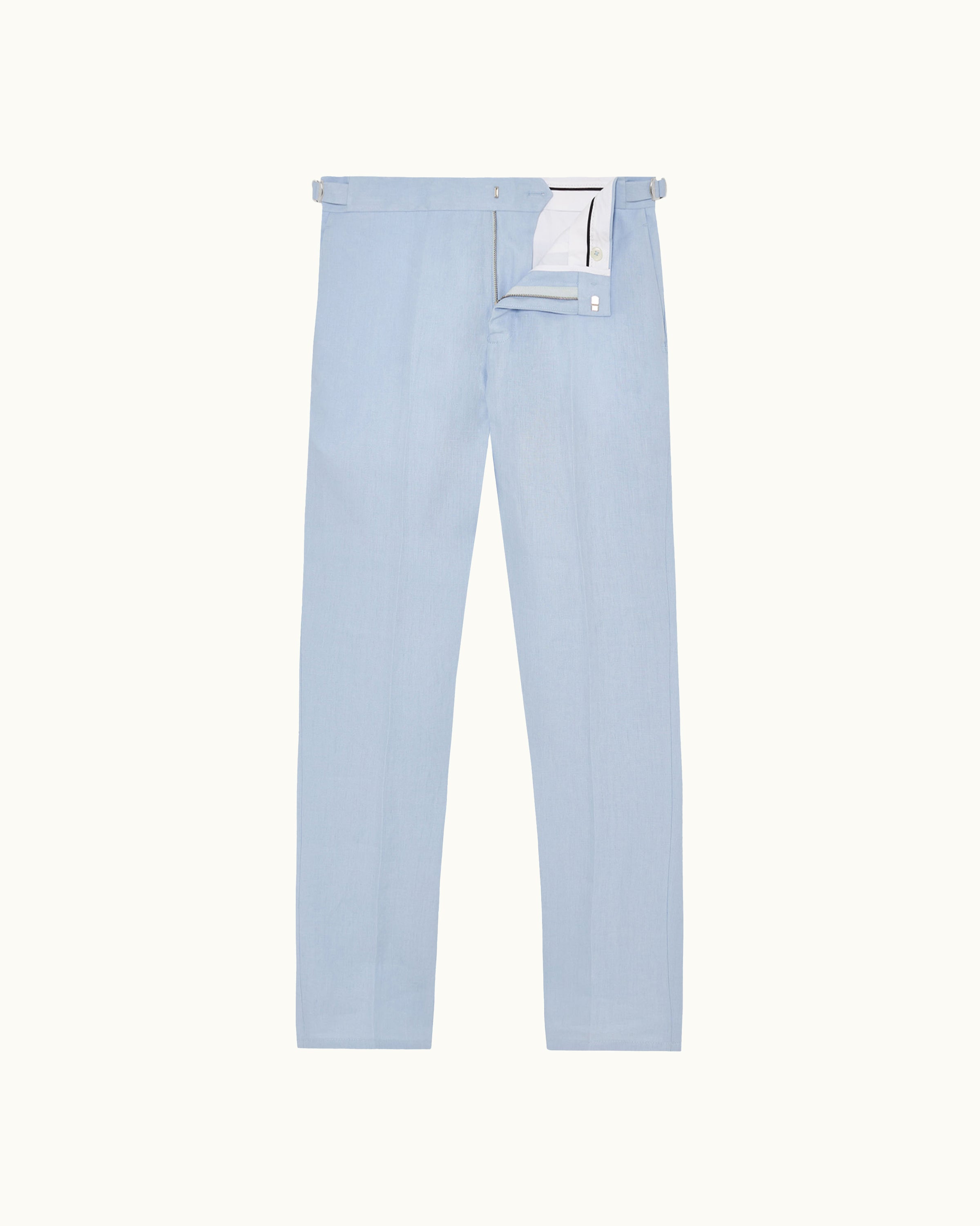 Orlebar Brown | Men's Tailored Fit Smart Italian Linen Trousers in