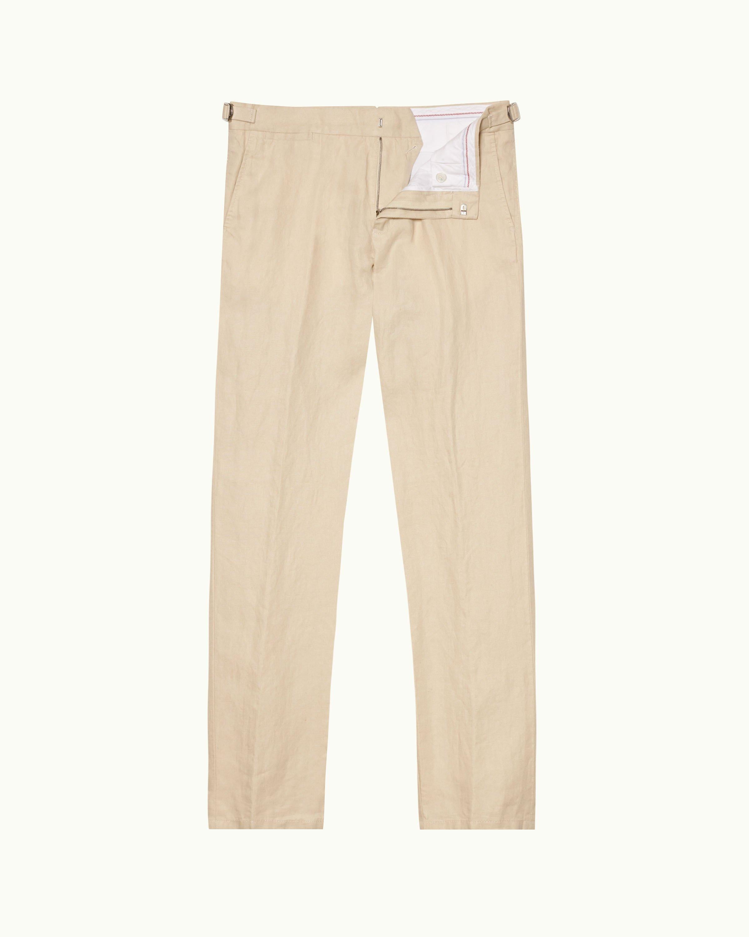 Orlebar Brown | Chai Tailored Fit Cotton-Linen Trousers – ORLEBAR BROWN