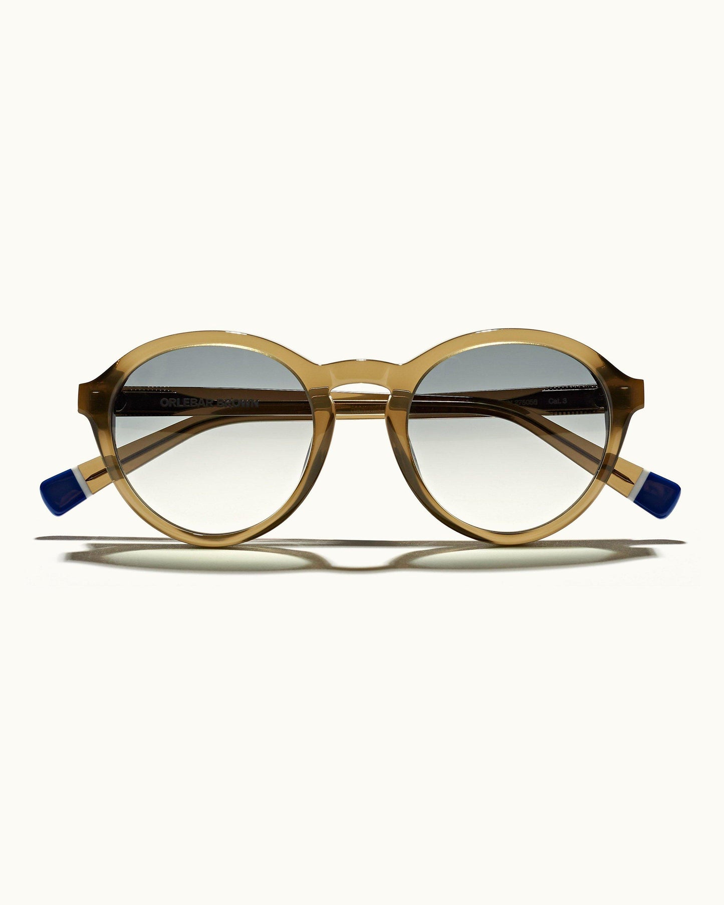 Harlyn - Mens Sage Round Sunglasses Front View
