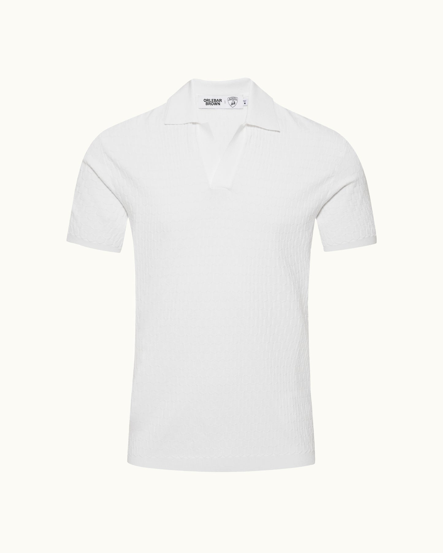 White polo shirt on a white background