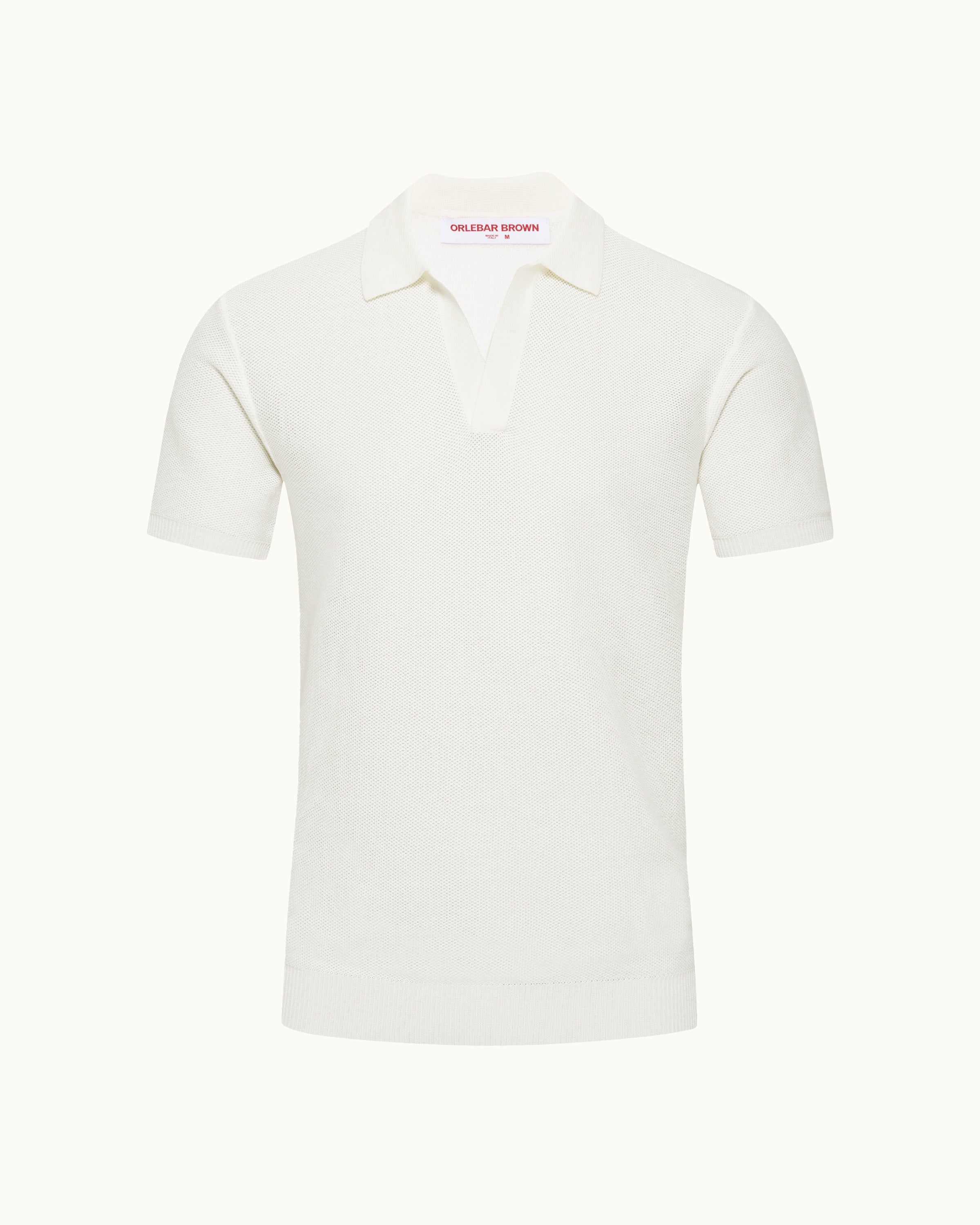 Orlebar Brown | Men's Tailored Fit Mercerised Cotton Polo Shirt in