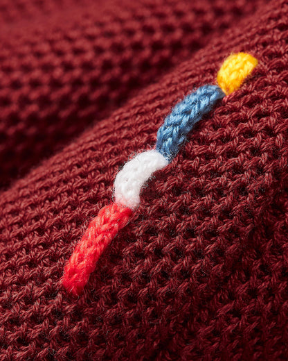 Horton Pique - Copper Red Tailored Fit Mercerised Cotton Polo Shirt Detail Logo