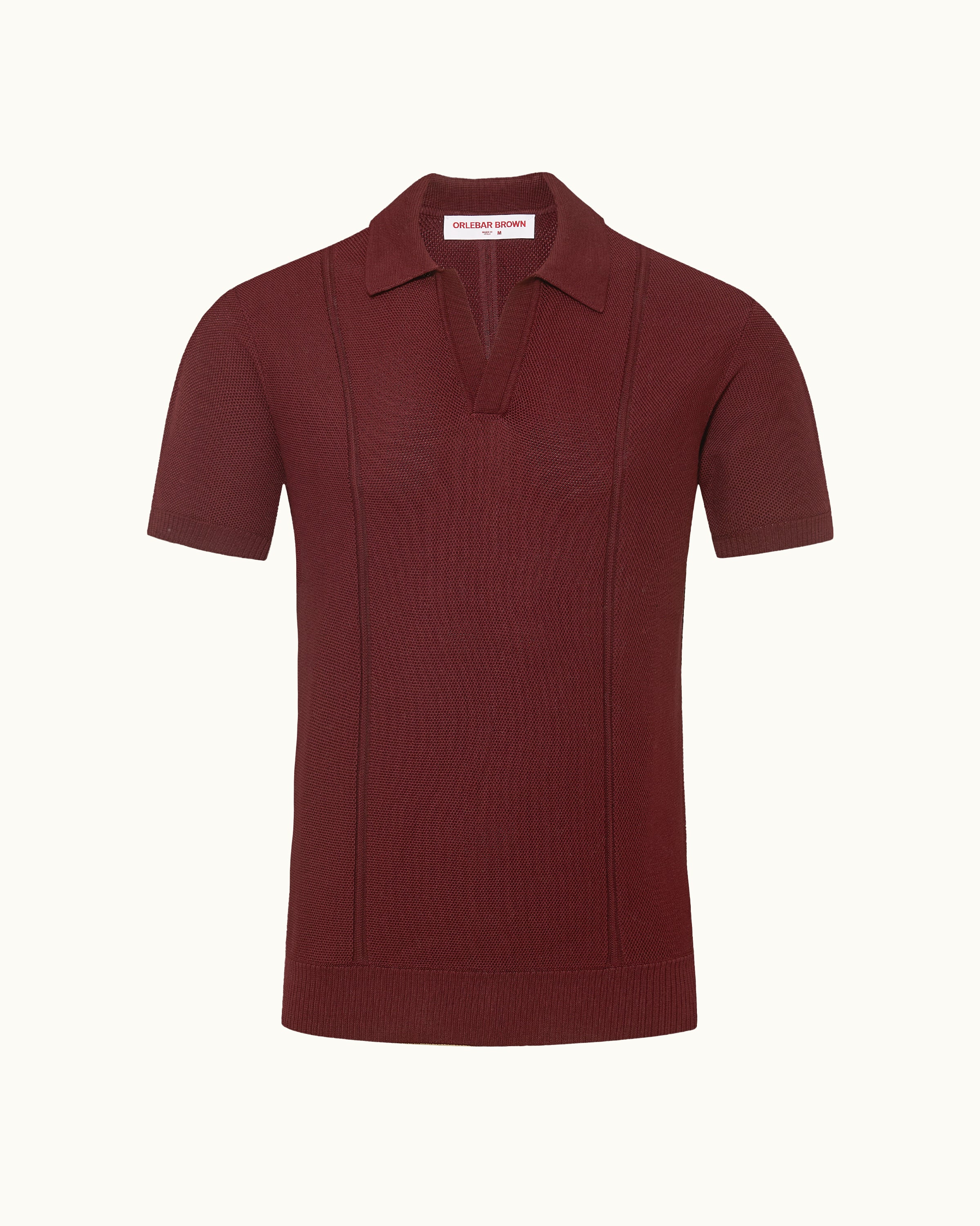 Red Pique Polo Shirt | Elegant Everyday Polo for Men – ORLEBAR BROWN