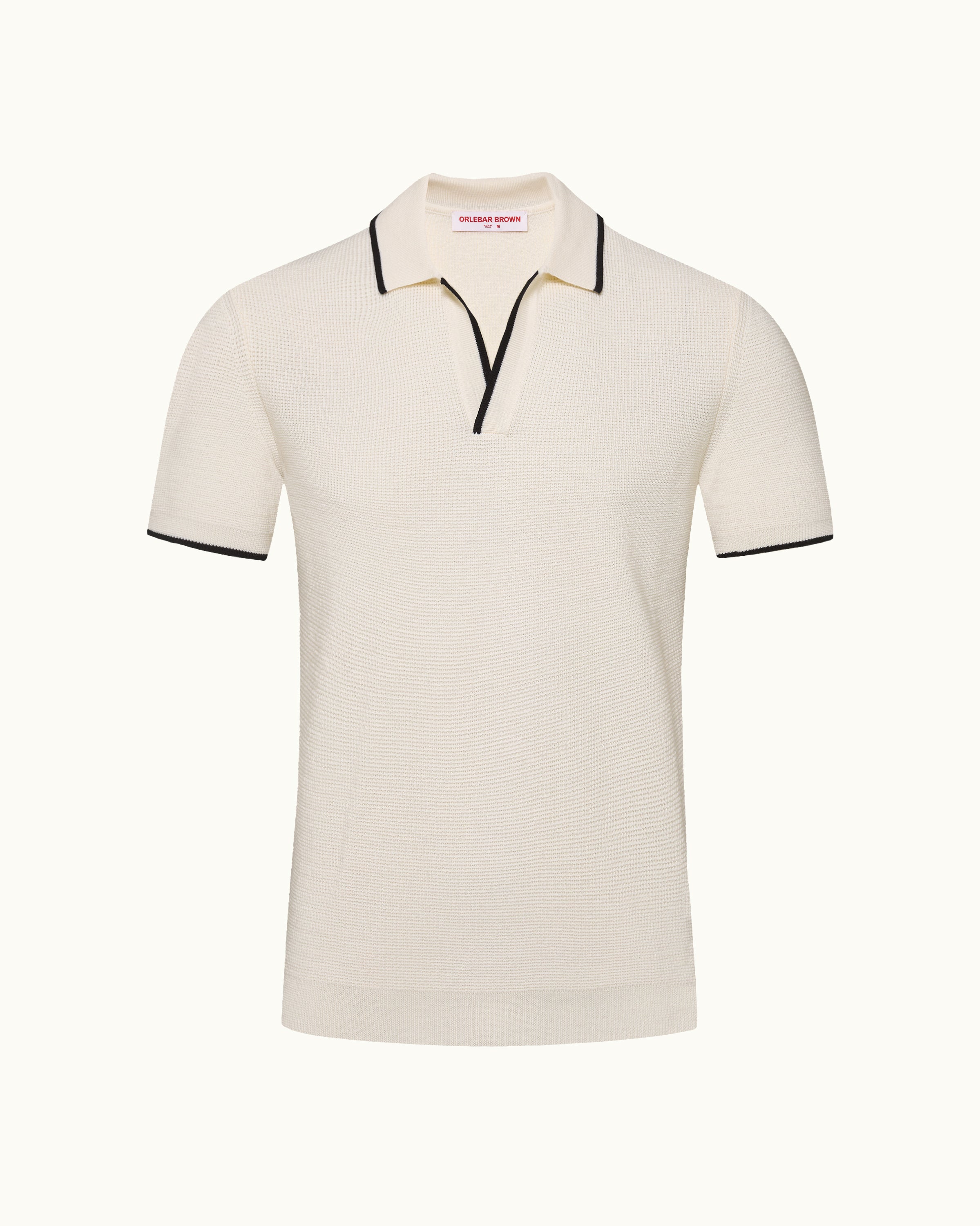 Mens White Organic Cotton Polo Shirt | Orlebar Brown – ORLEBAR BROWN