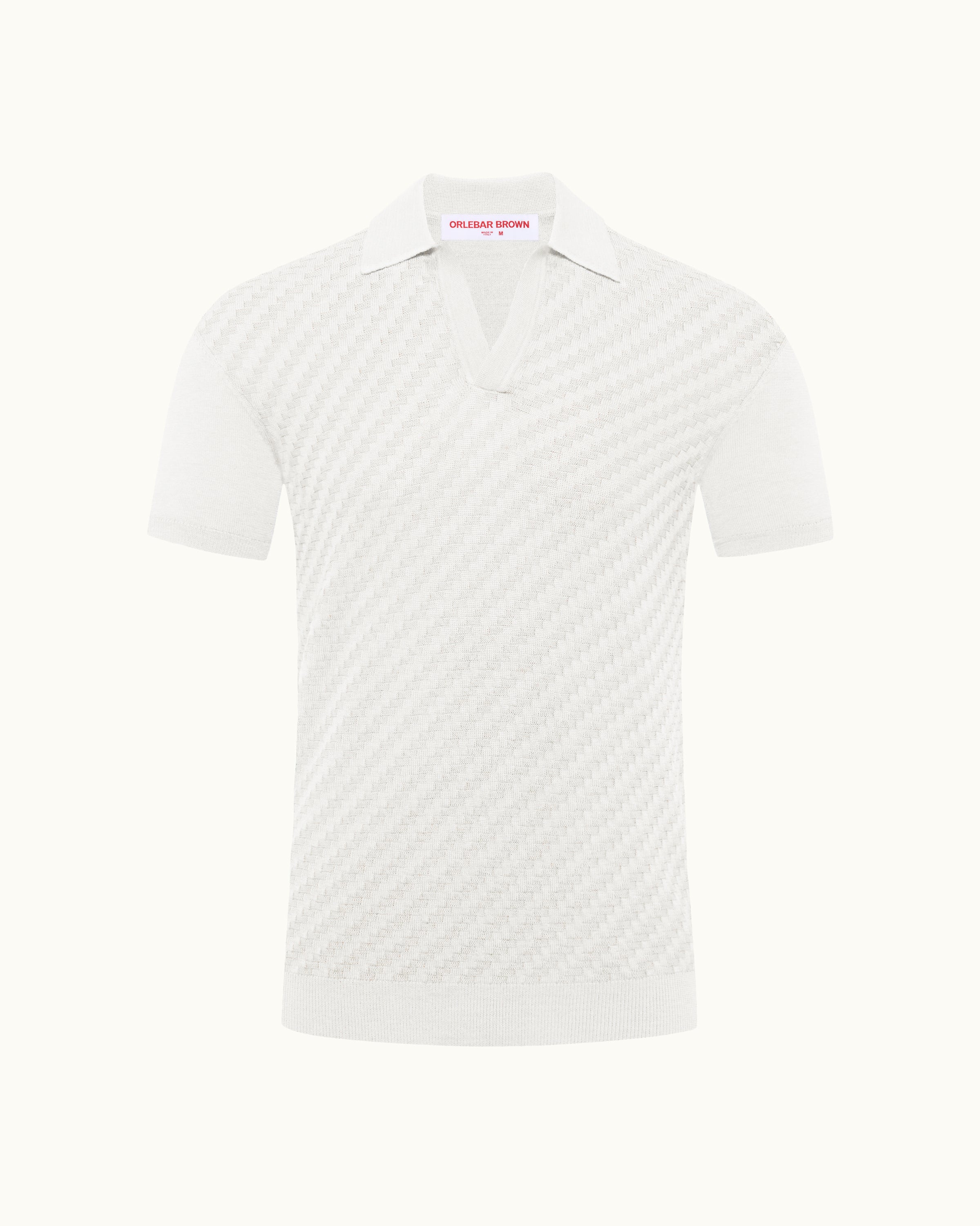 Mens Tailored White Polo Shirt | Orlebar Brown – ORLEBAR BROWN