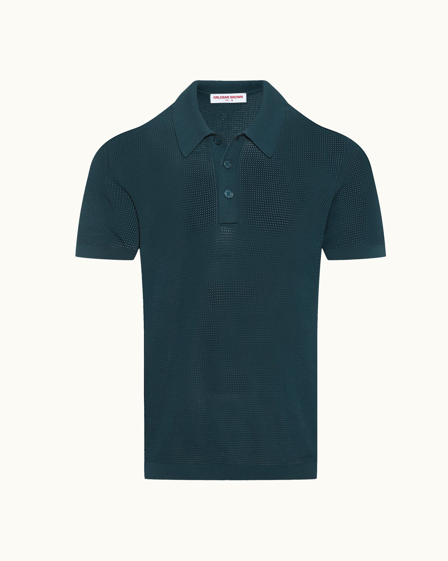 Black polo shirt a white background